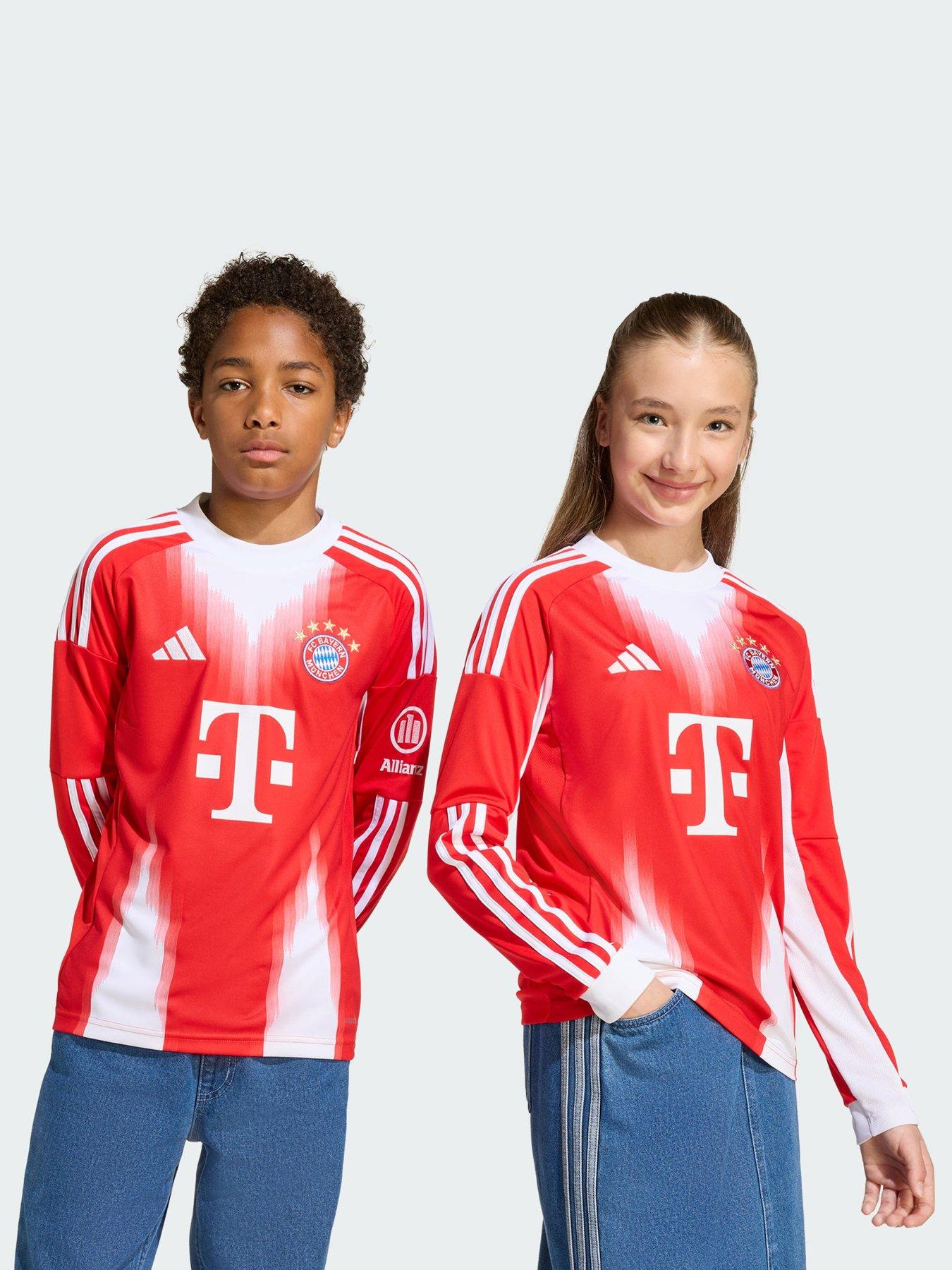 adidas FC Bayern 25/26 Long Sleeve Home Jersey Kids
