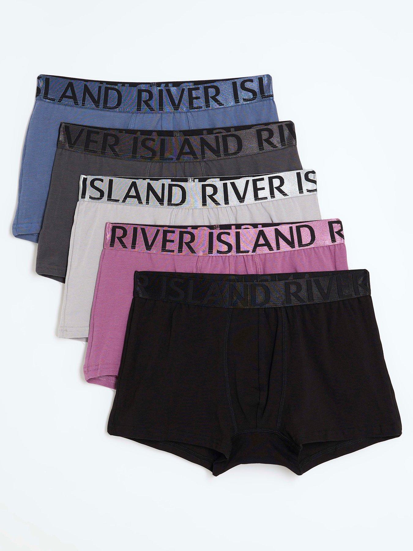 River Island Pack Of 5 Satin Trunks
