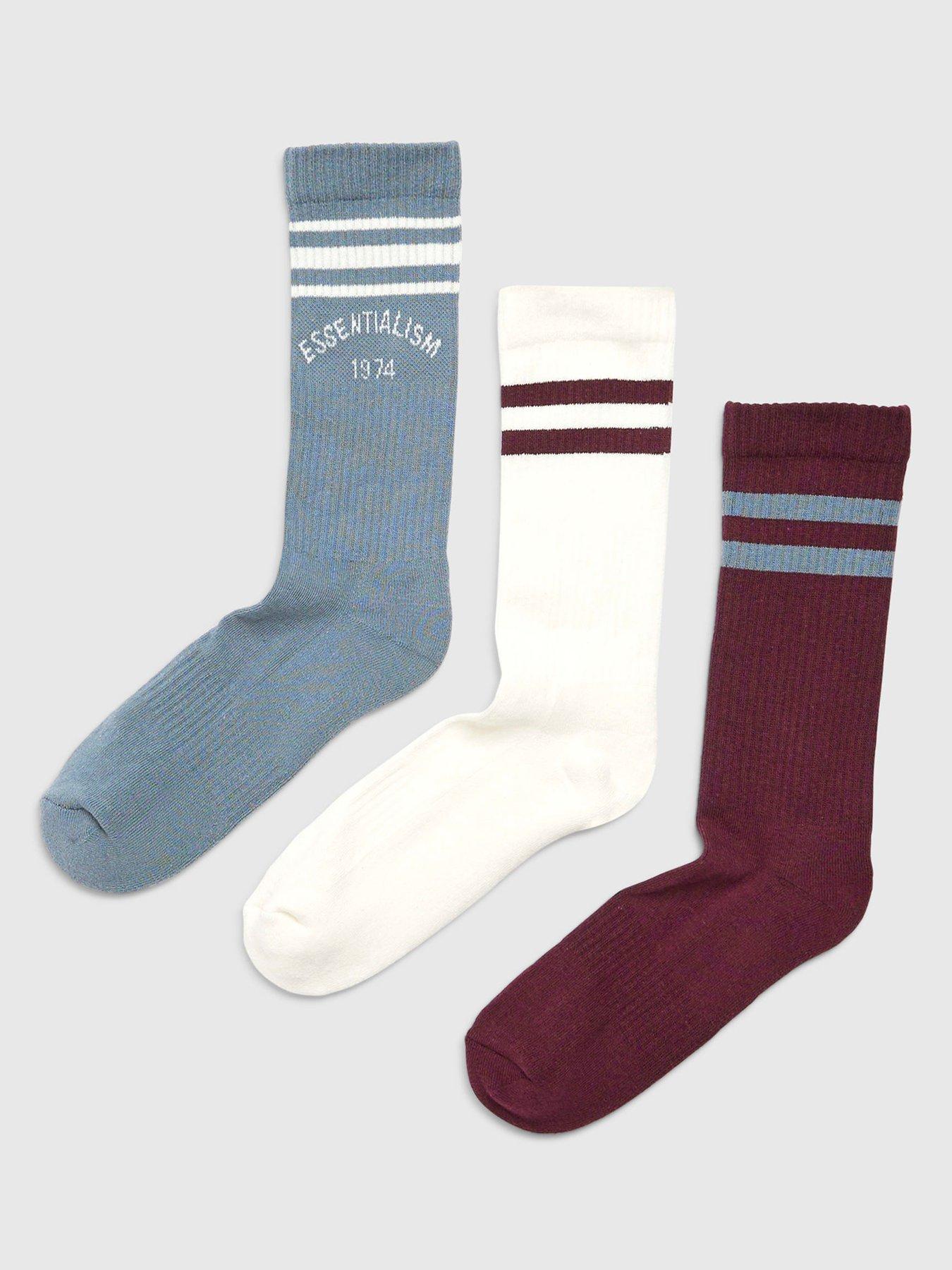 River Island Essentialism Pack Of 3 Socks - Multi