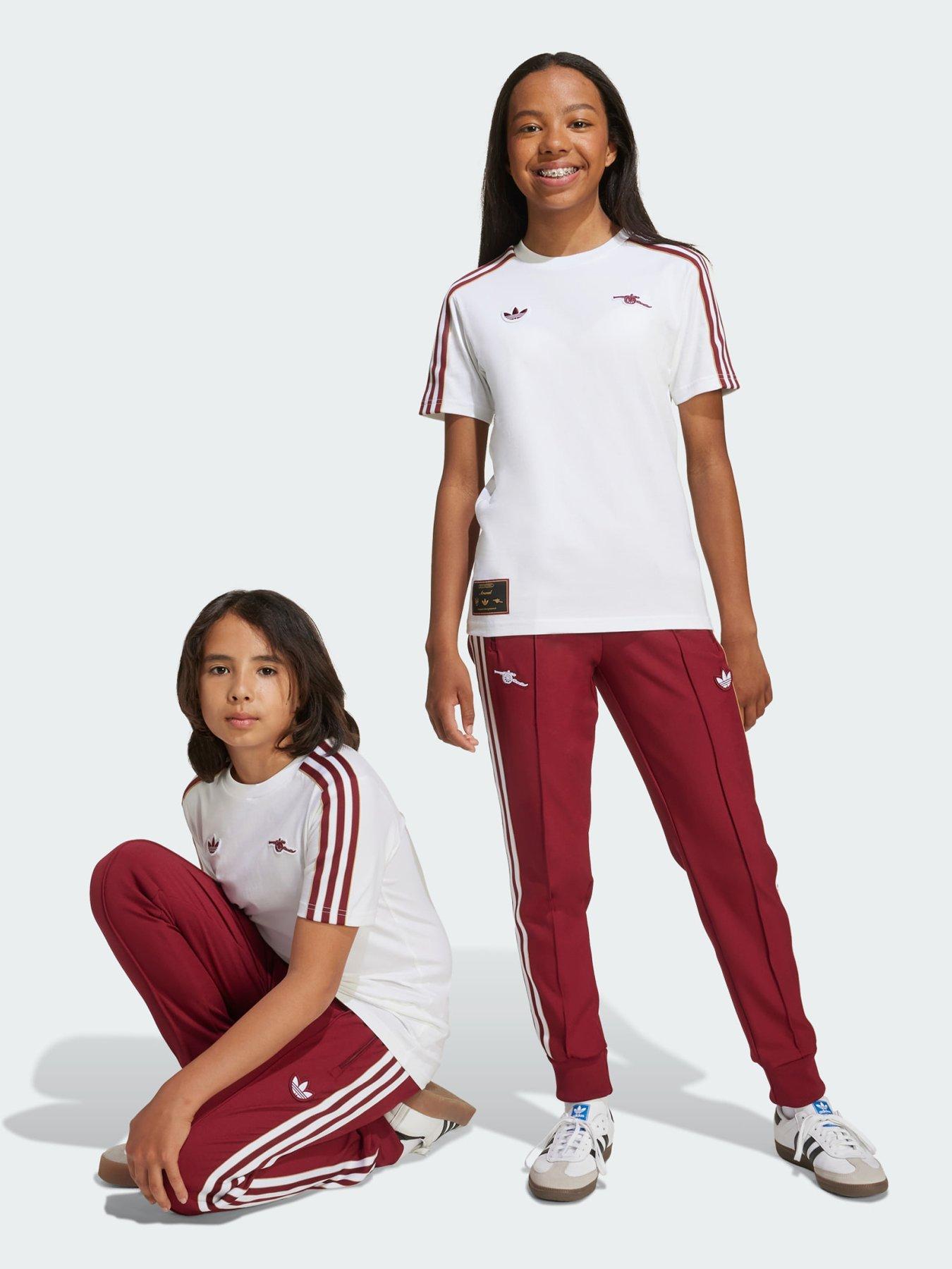 adidas Originals Arsenal Terrace Icons Tracksuit Pants, Red, Size 7-8 Years