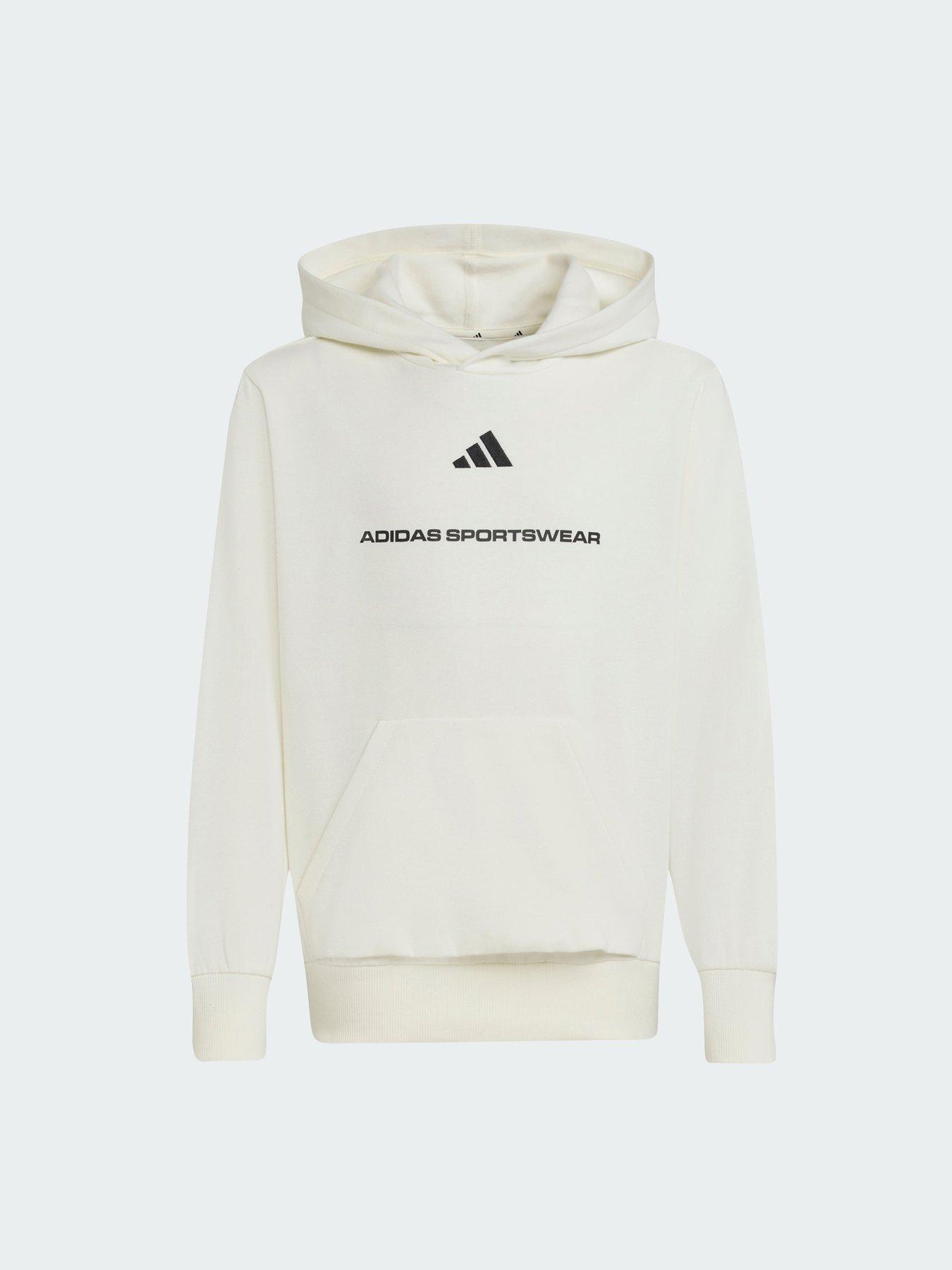 adidas Slogan Fleece Hoodie