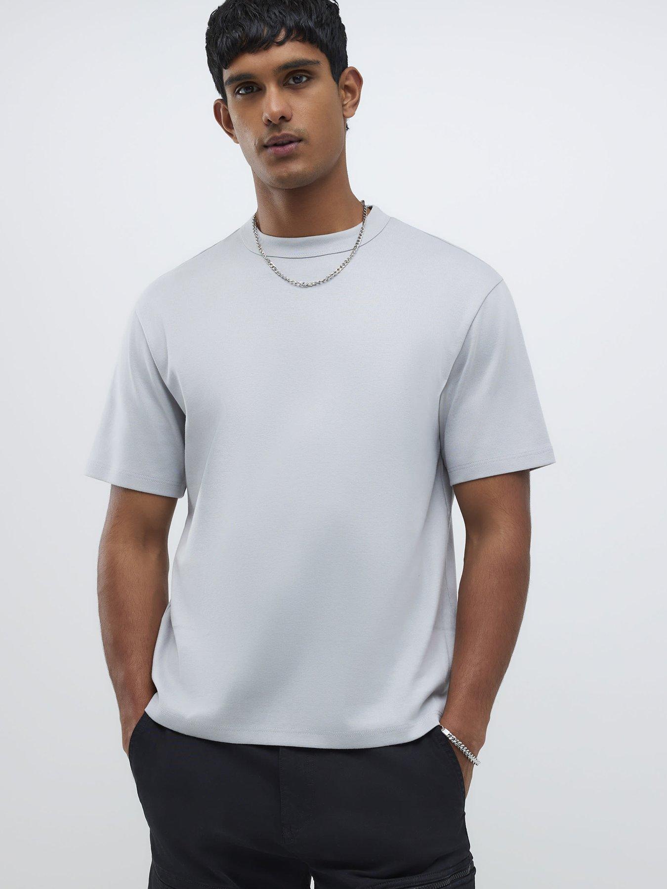 River Island Regular Fit T-shirt - Grey
