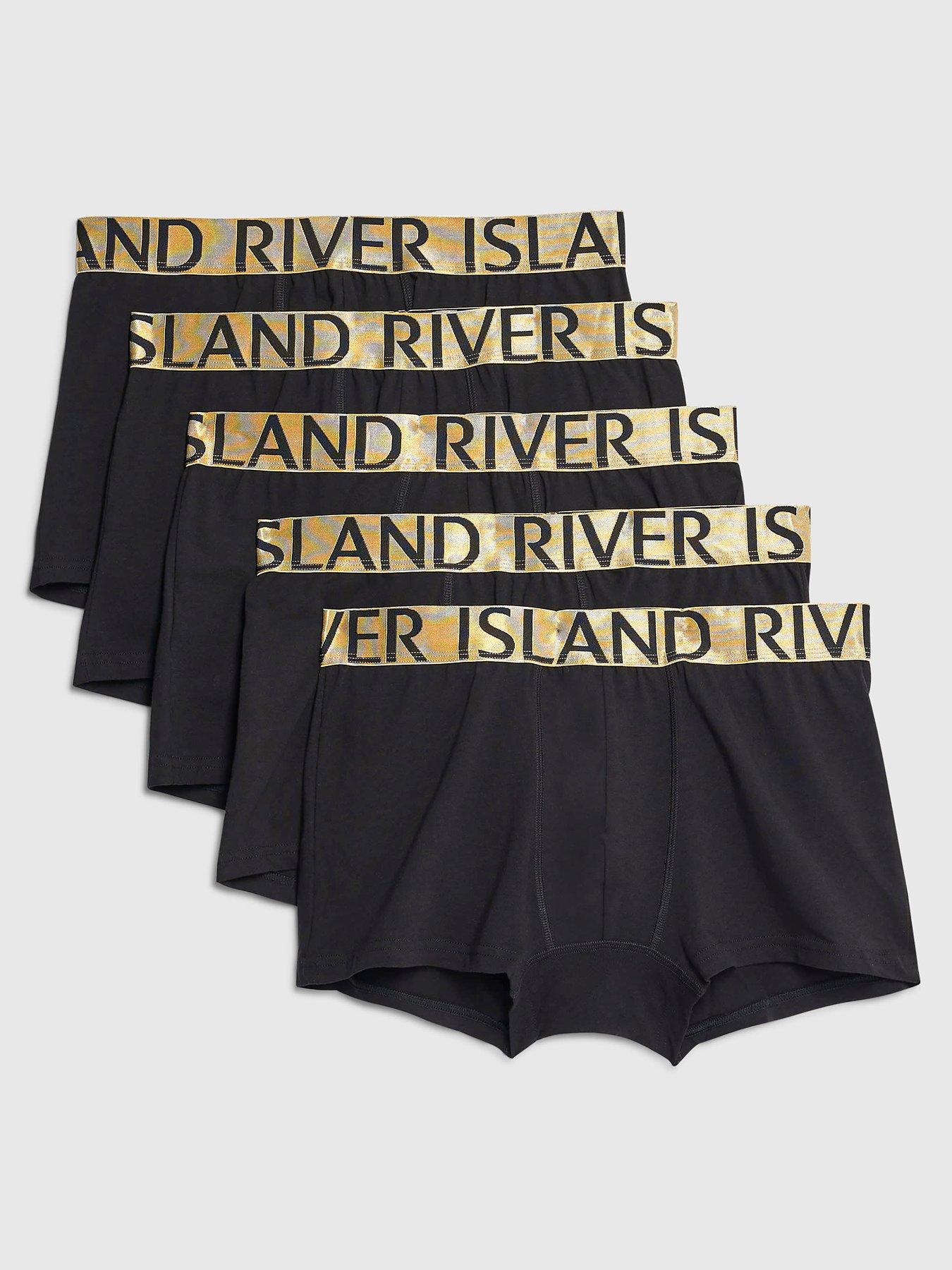 River Island Ri Pack Of 5 Trunks - Black