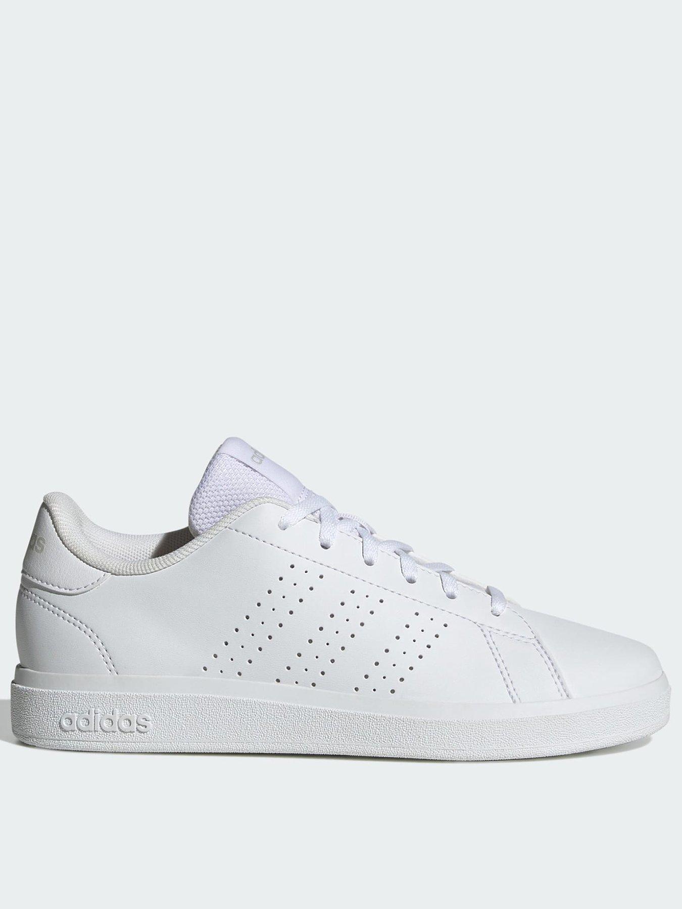 adidas Advantage Base 2.0 Shoes, White, Size 5.5 Older