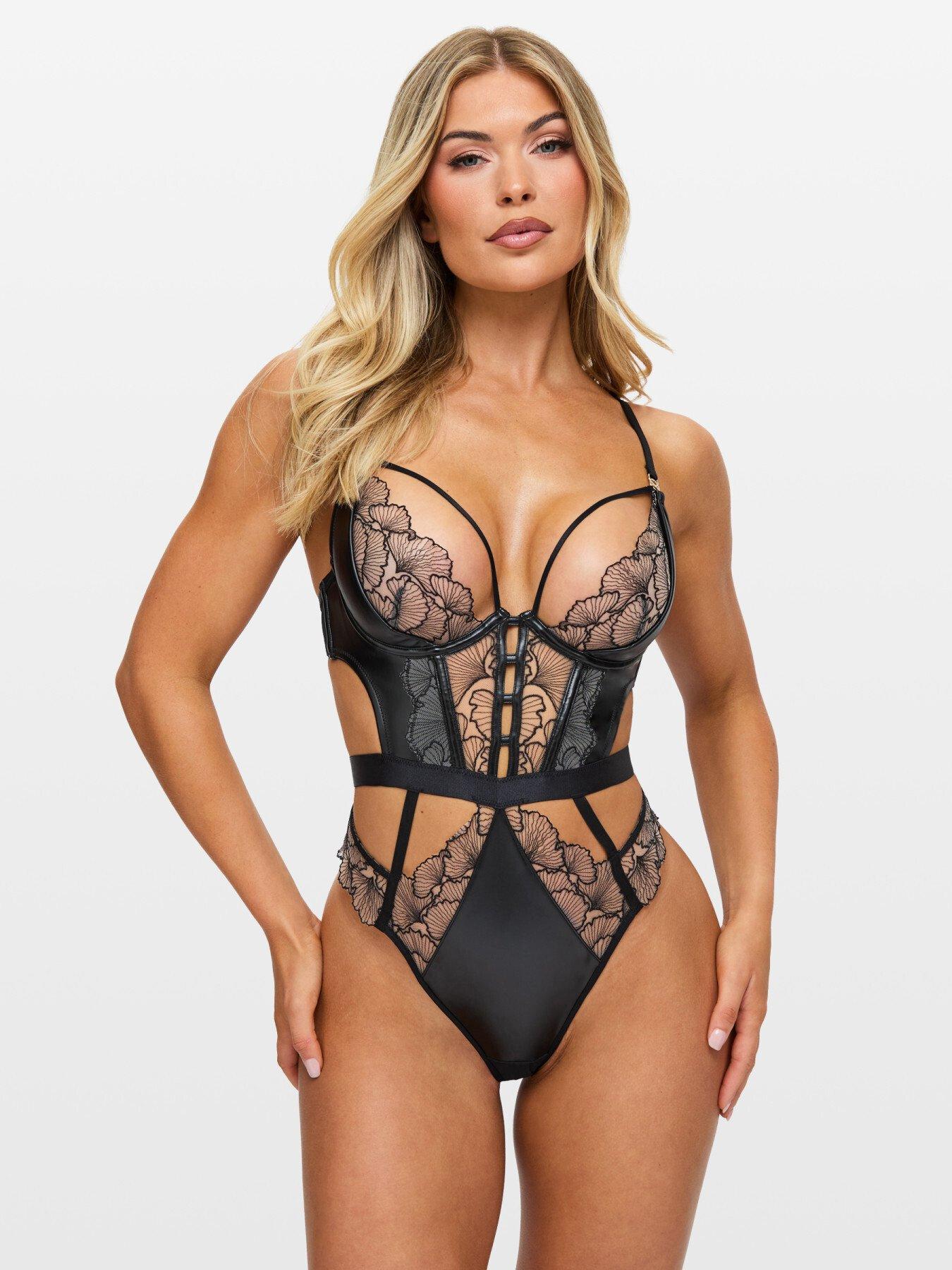 Image 1 of 4 of Ann Summers Tempting Touch Crotchless Body