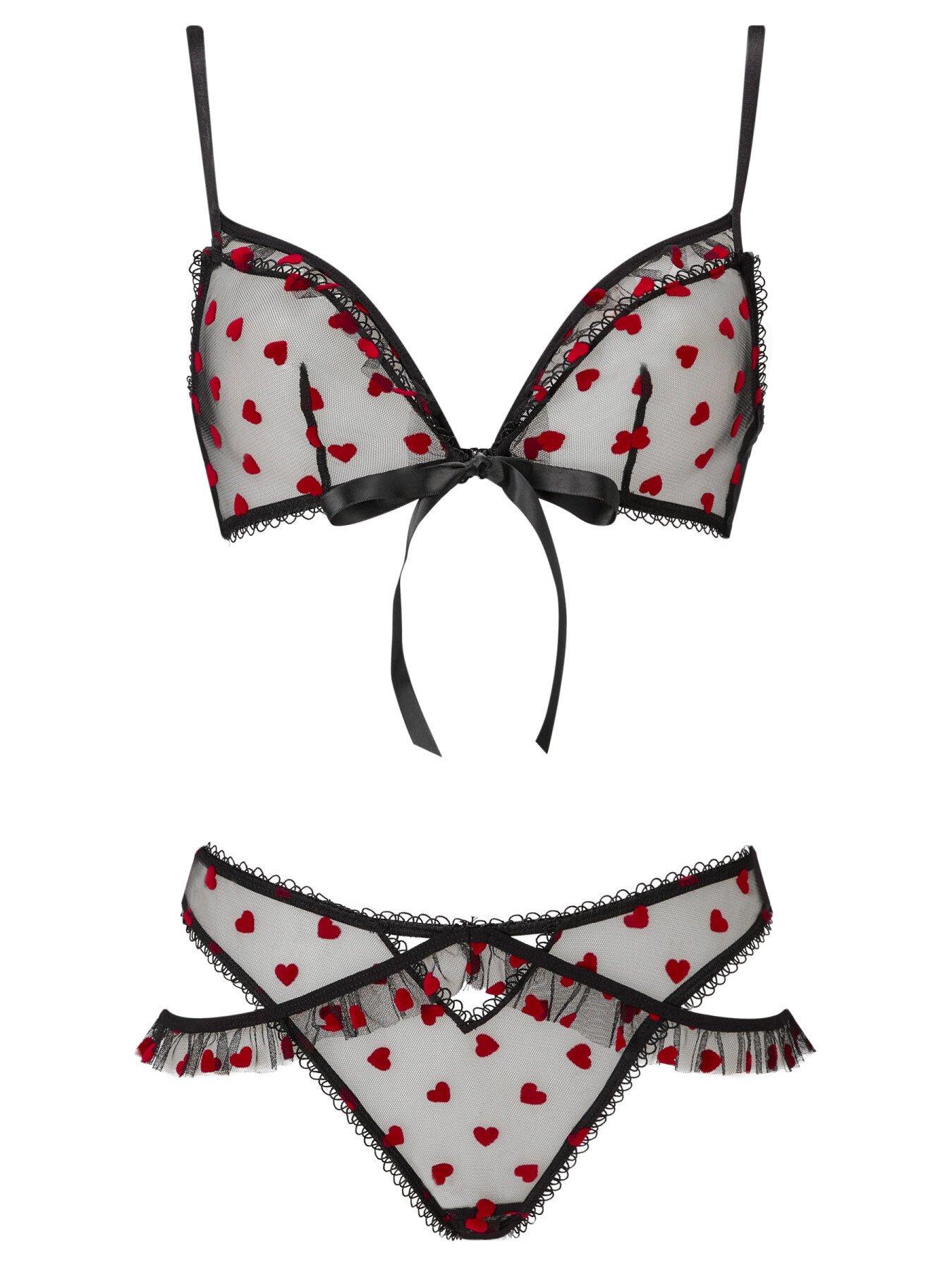 Image 5 of 5 of Ann Summers Queen of Hearts Crotchless Set
