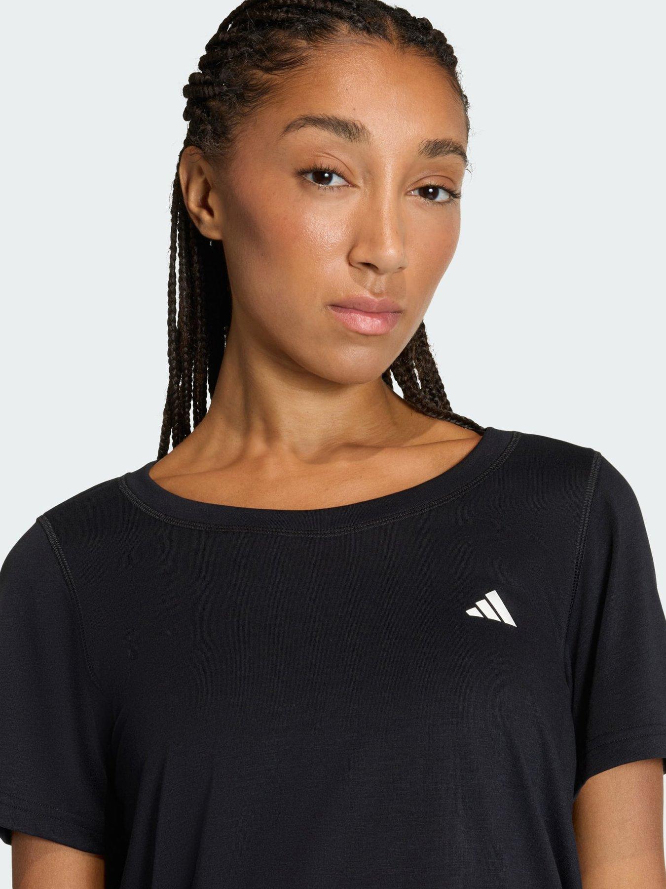 Image 3 of 5 of adidas Workout Essentials Scoop Neck T-Shirt