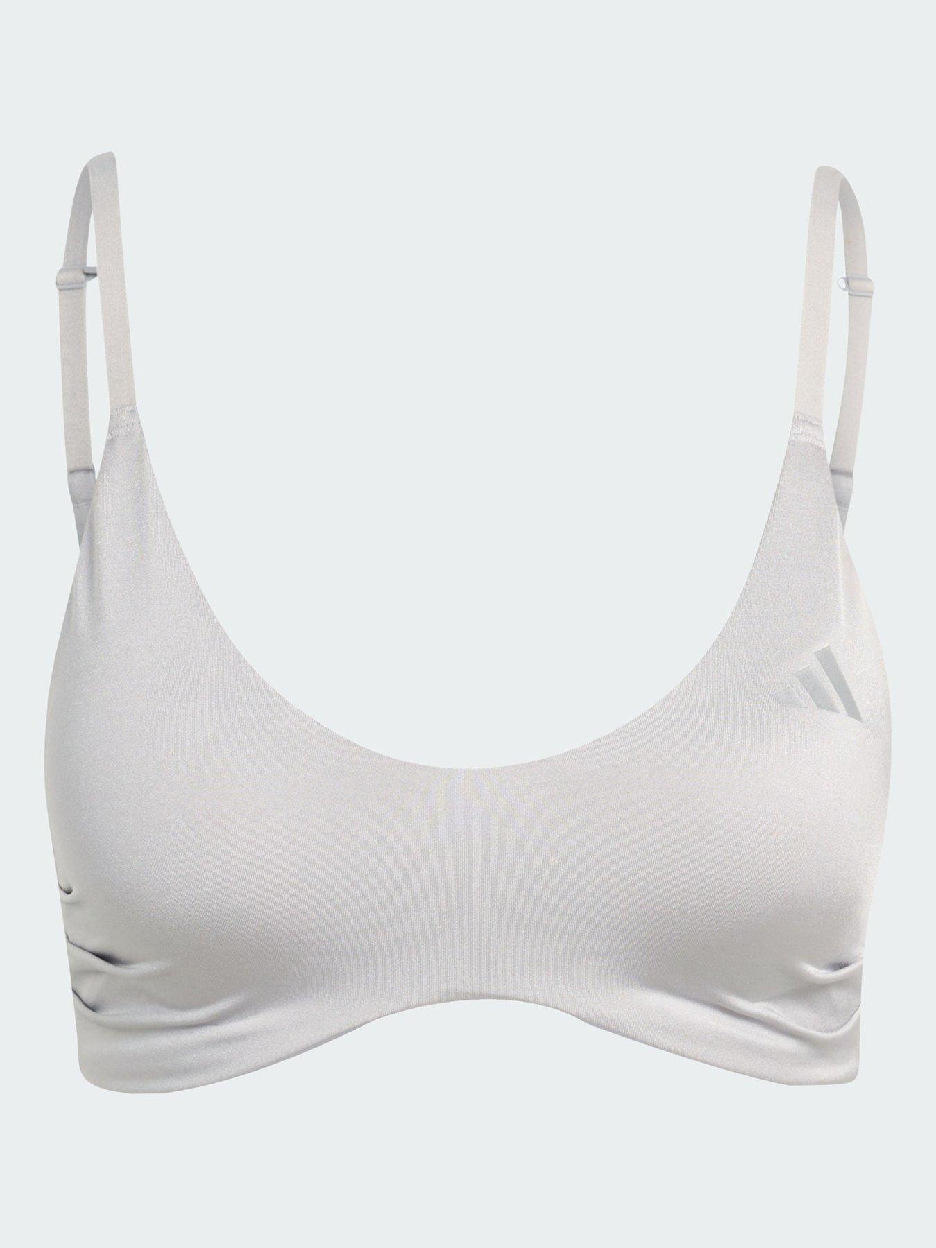 Image 5 of 6 of adidas Womens Training Essentials Workout Shine Light Support Bra - Purple