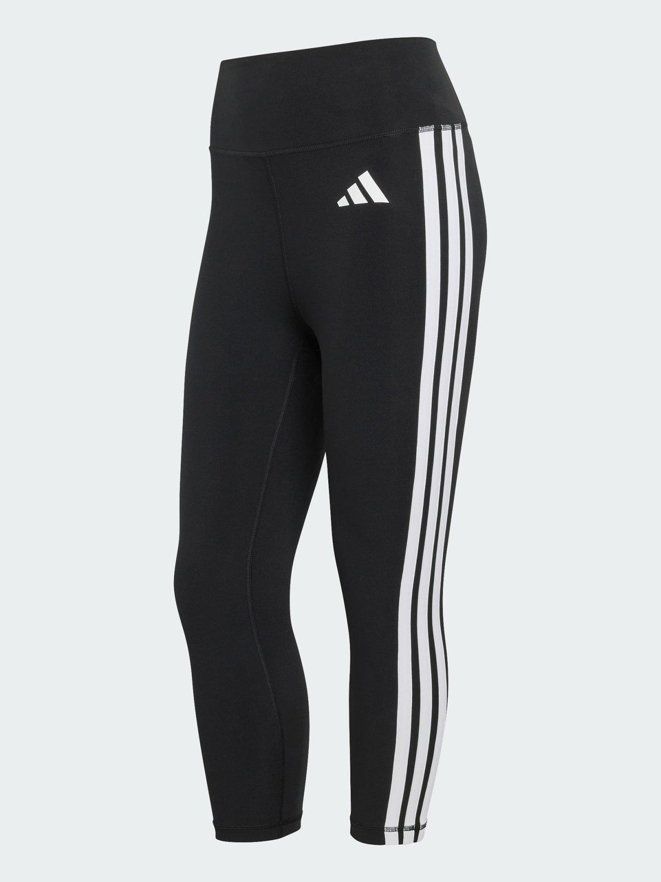 Image 5 of 5 of adidas Optime Essentials Workout 3-Stripes 3/4 Leggings