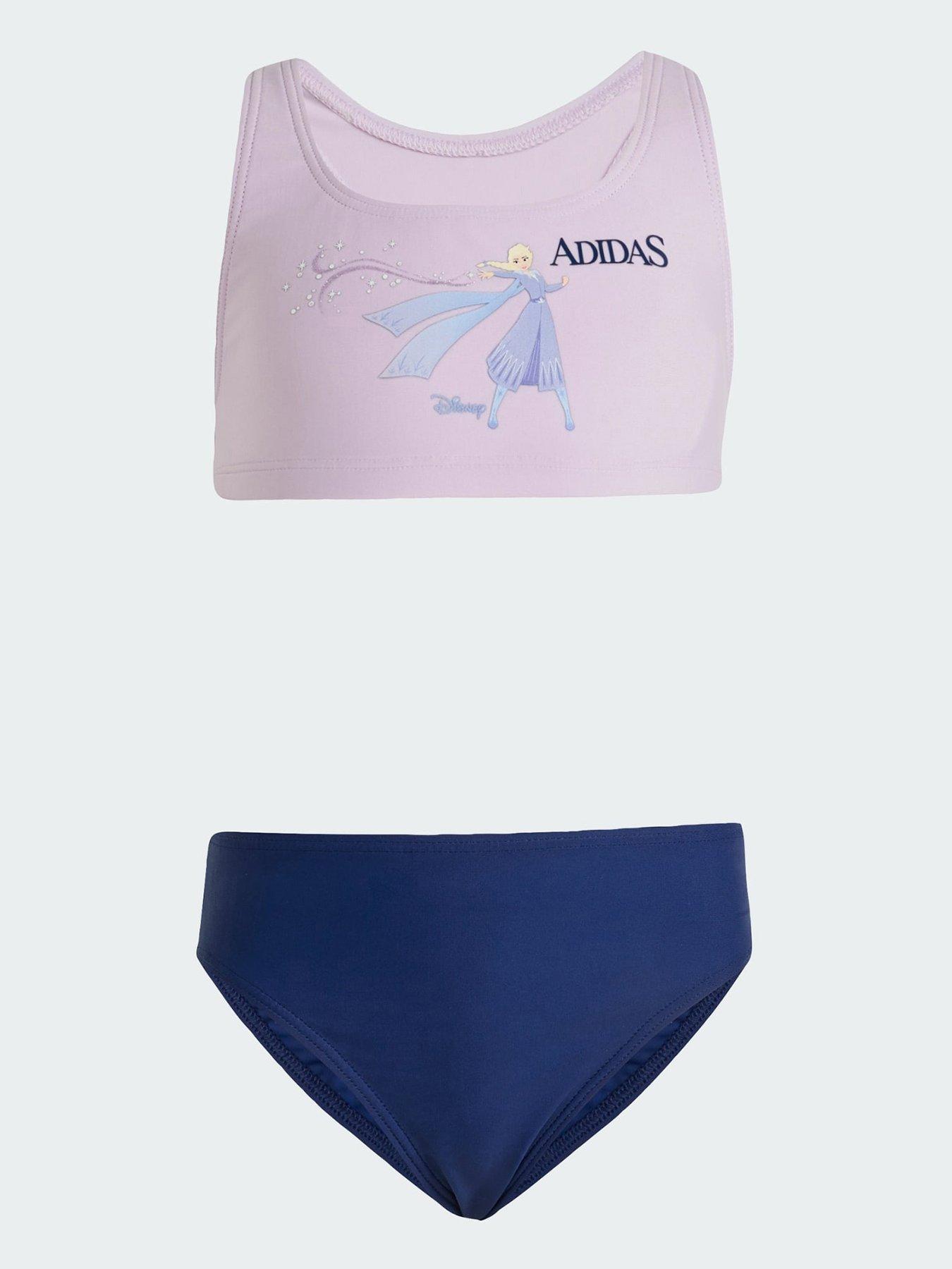 adidas Disney Frozen Bikini Set, Purple, Size 7-8 Years