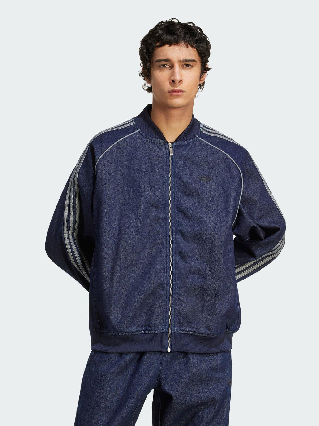 adidas Originals SST Adicolor Loose SST Denim Stone, Blue, Size 2Xl, Men