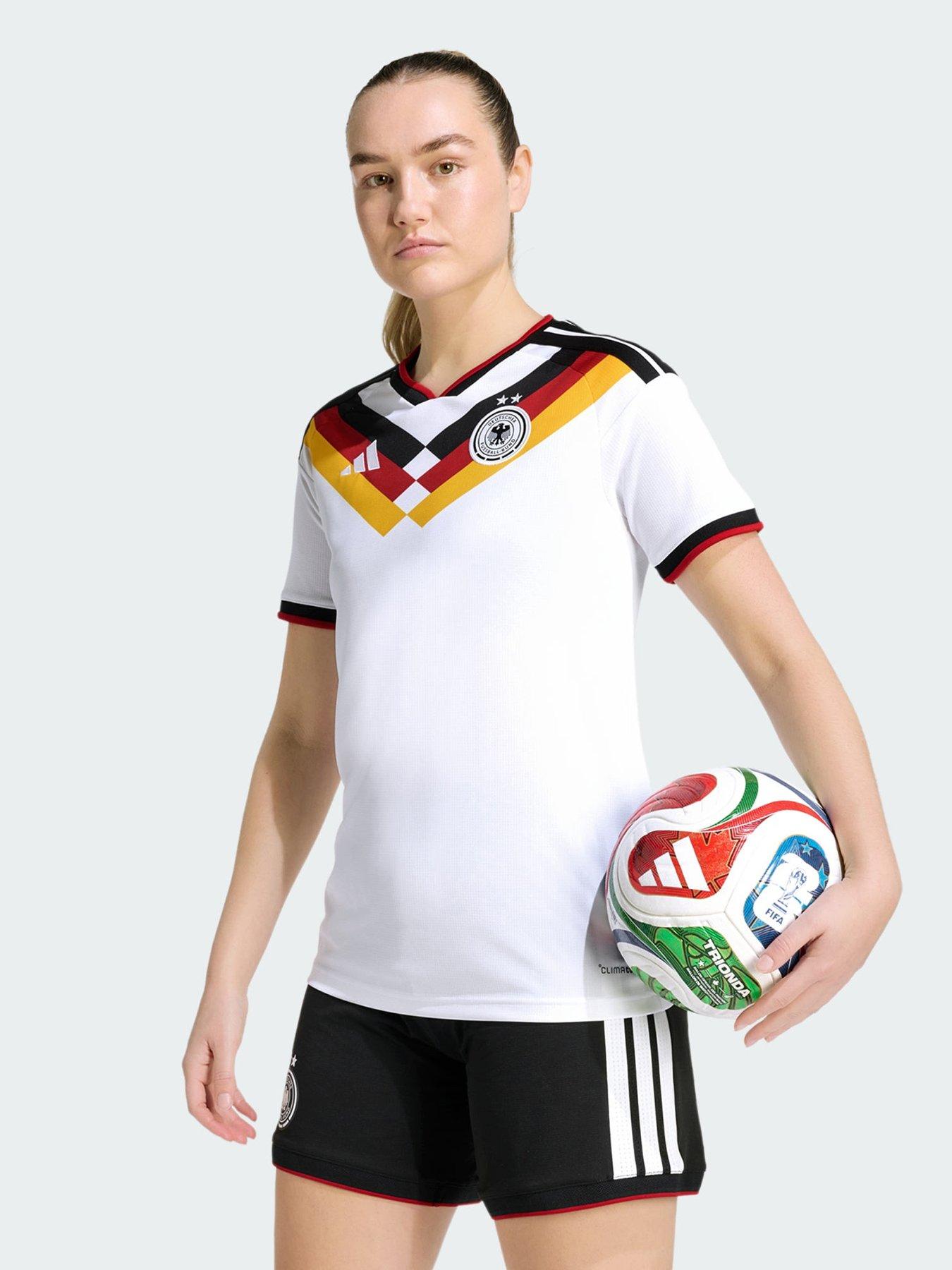 adidas Germany 26 Women's Team Home Jersey, White, Size Xs, Women