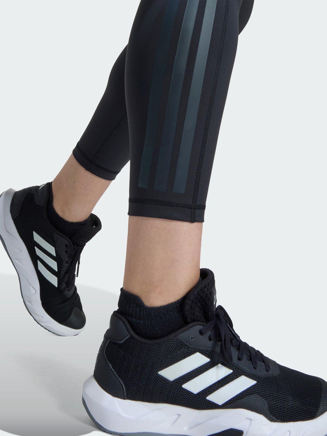 adidas Optime Workout 3-Stripes 7/8 Leggings (Plus size) | Very