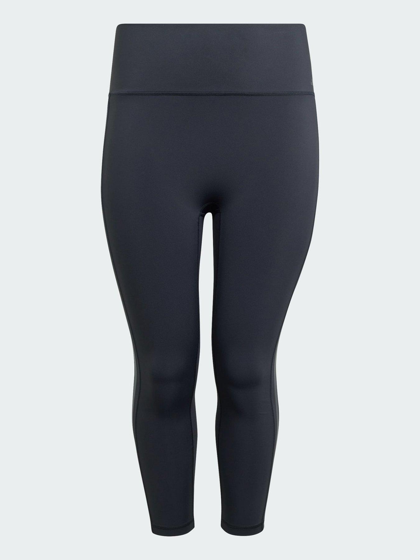 adidas Optime Workout 3-Stripes 7/8 Leggings (Plus size) | Very