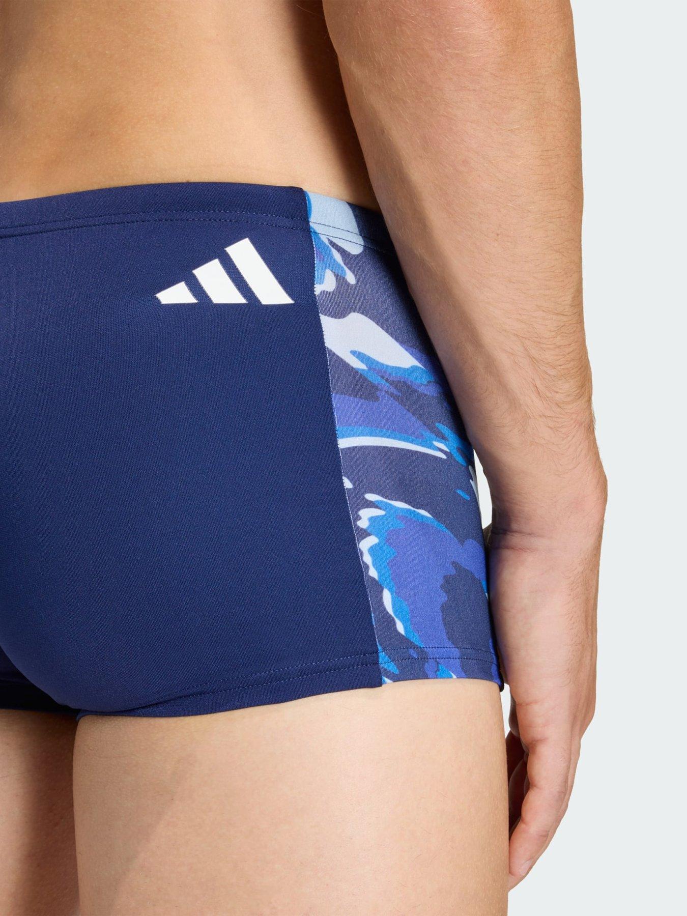 Image 4 of 5 of adidas Ripstream Team Graphic Swim Boxers - Blue