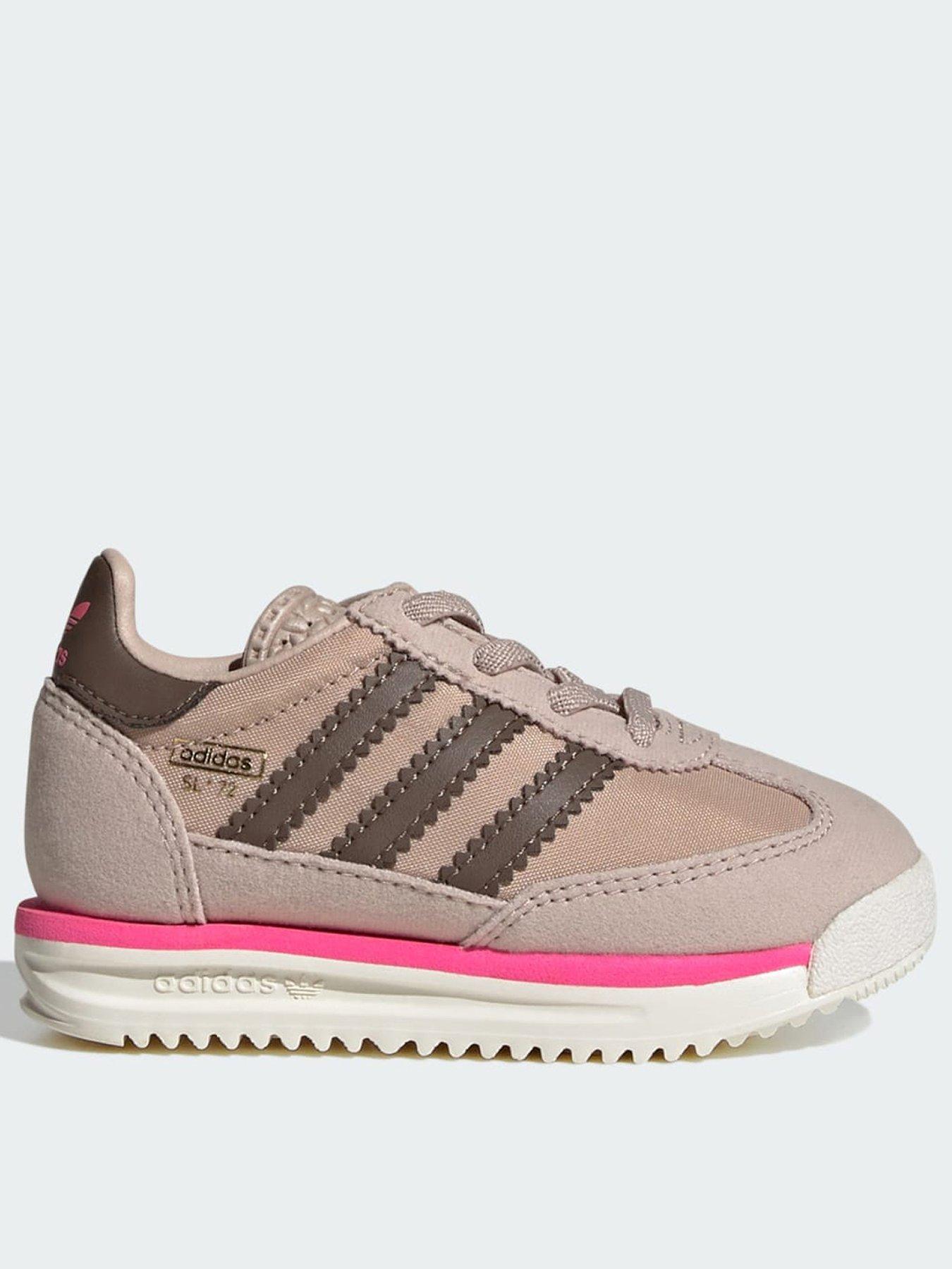adidas Originals SL 72 RS Elastic Laces Shoes Kids, Brown, Size 3 Younger