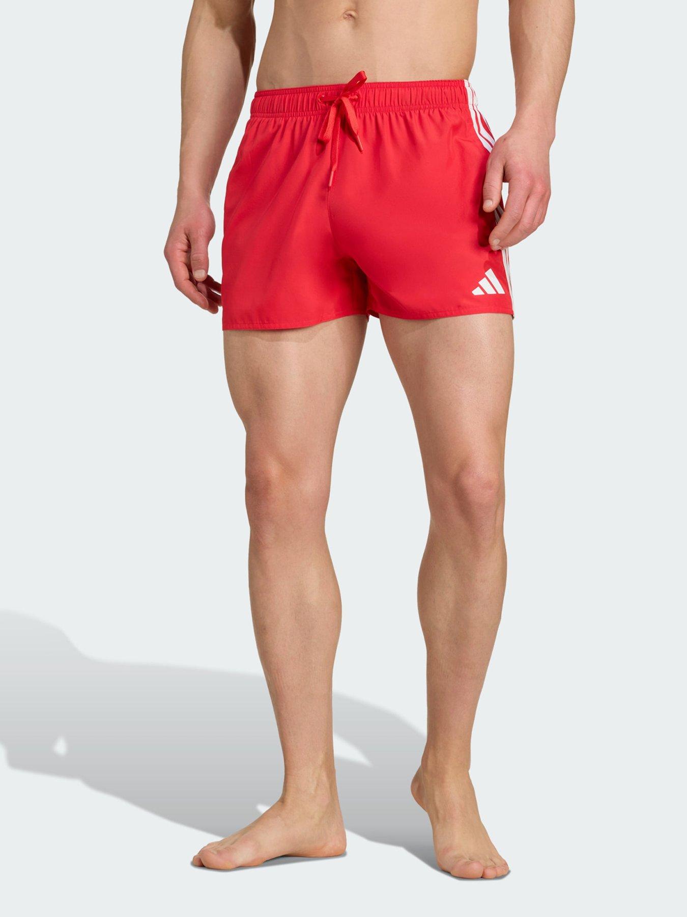 Adidas 3-Stripes Swim Shorts 3-Inch - Lucid Red