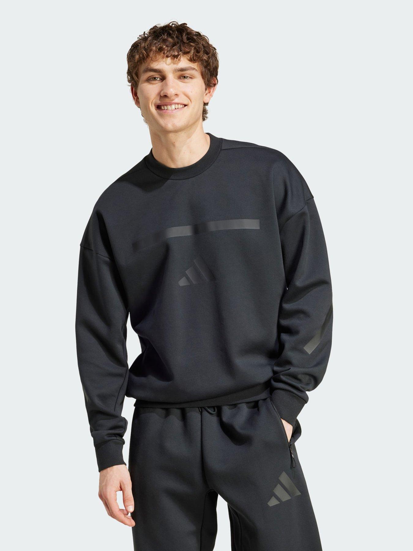 adidas Z.N.E. Sweatshirt, Black, Size Xl, Men