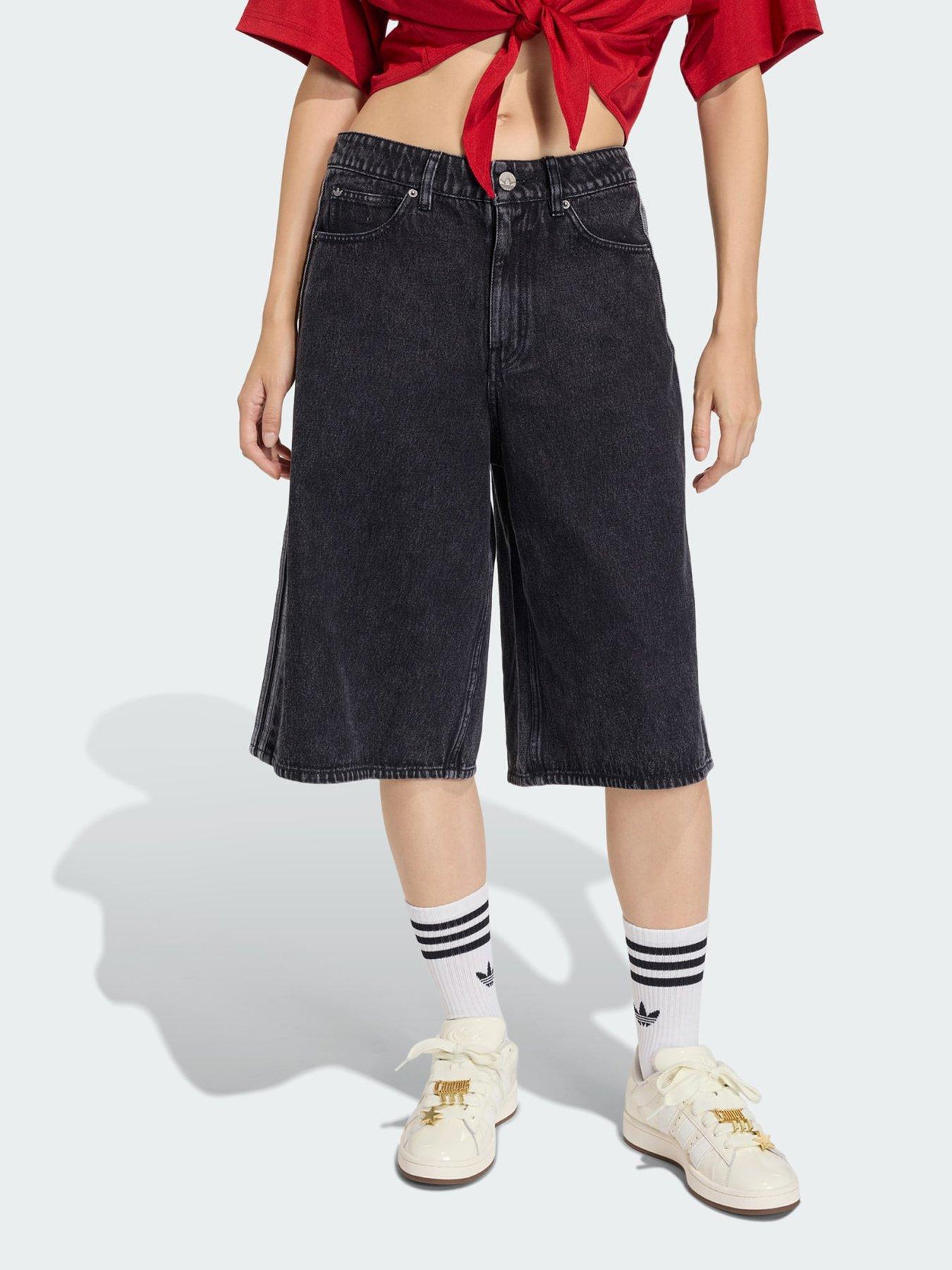 Image 1 of 5 of adidas Originals Firebird Denim Jorts