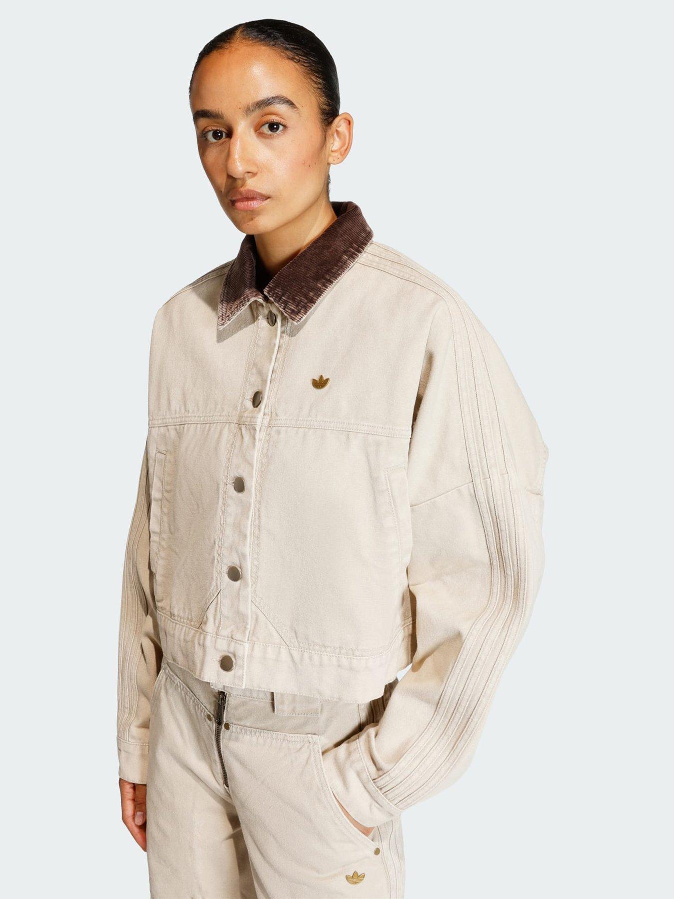 Image 4 of 5 of adidas Originals CANVAS TRACKTOP Jacket