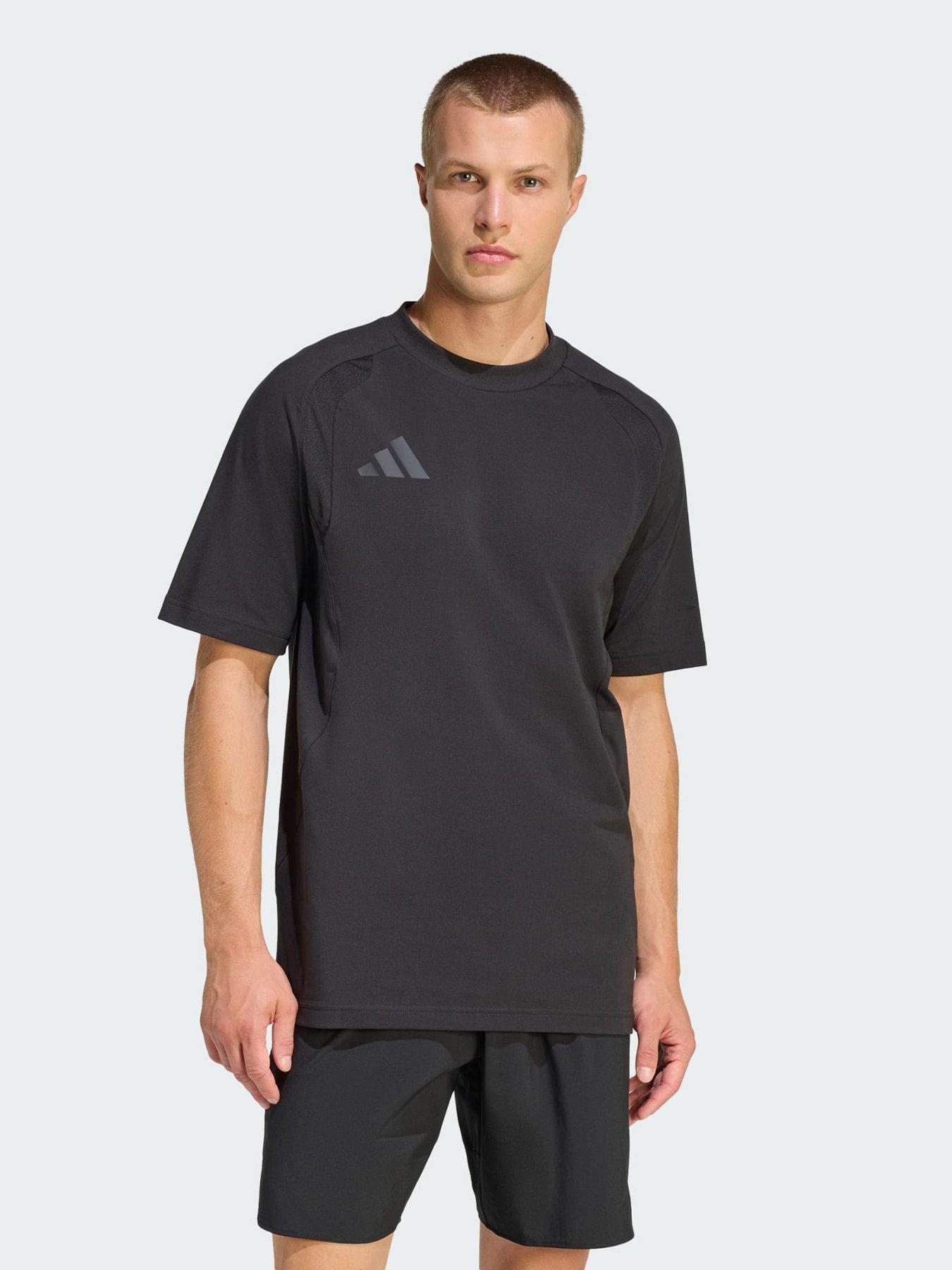 adidas Tiro Travel Tee, Black, Size M, Men