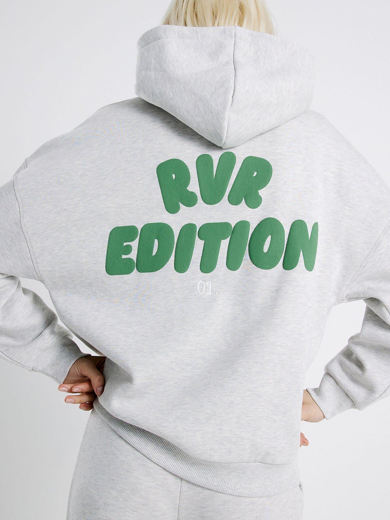Image 2 of 4 of River Island Rvr Edition Back Print Hoodie - Grey