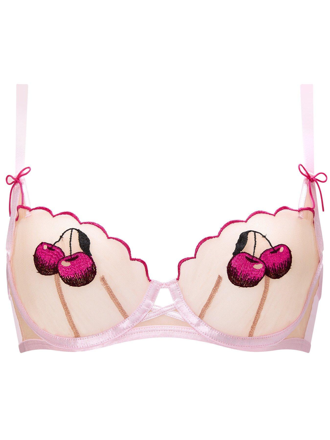 Image 4 of 4 of Ann Summers Sweet Cherry Non Padded Balcony Bra