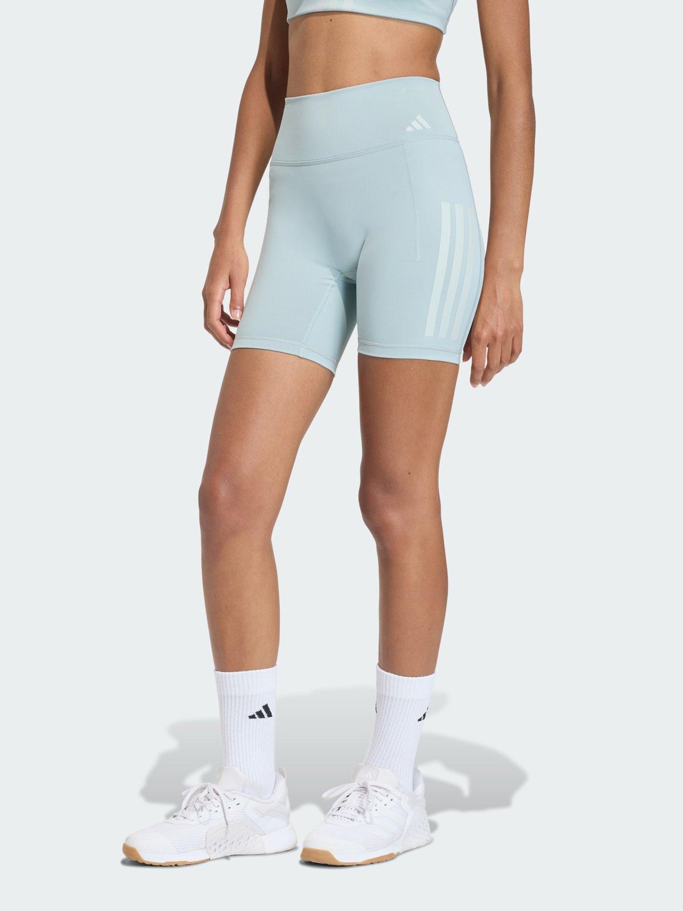 adidas Optime Workout 3-Stripes Short Leggings