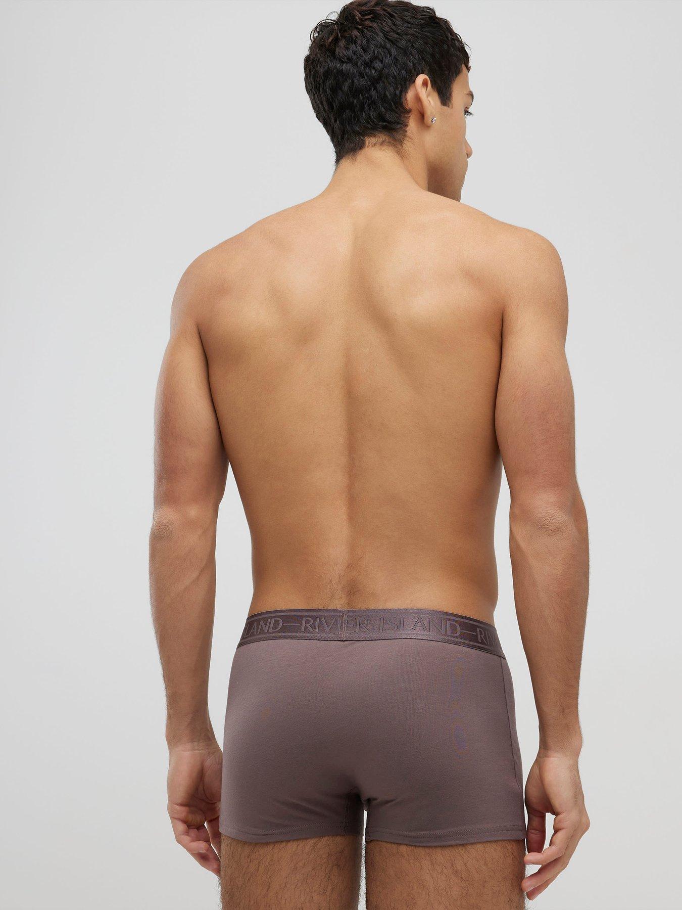 Image 3 of 3 of River Island Multicoloured Pack Of 5 Underwear Trunks - Assorted