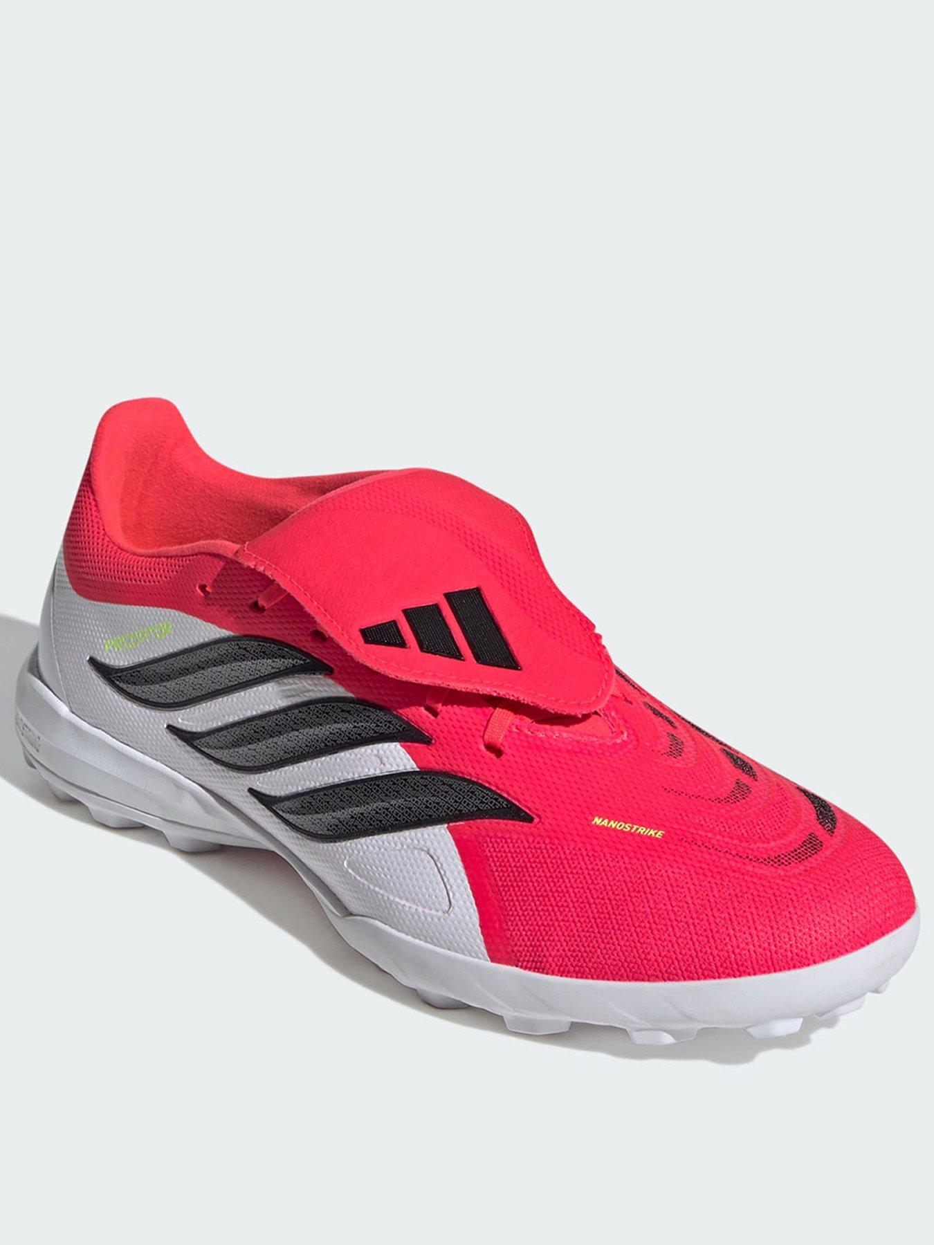 adidas PREDATOR LEAGUE Fold-Over Tongue Turf Football Shoes, Red, Size 8.5, Men