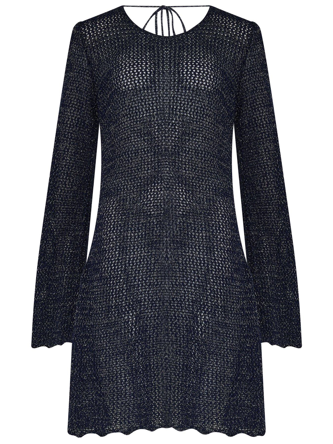 Image 3 of 4 of Pour Moi Crochet Short Dress