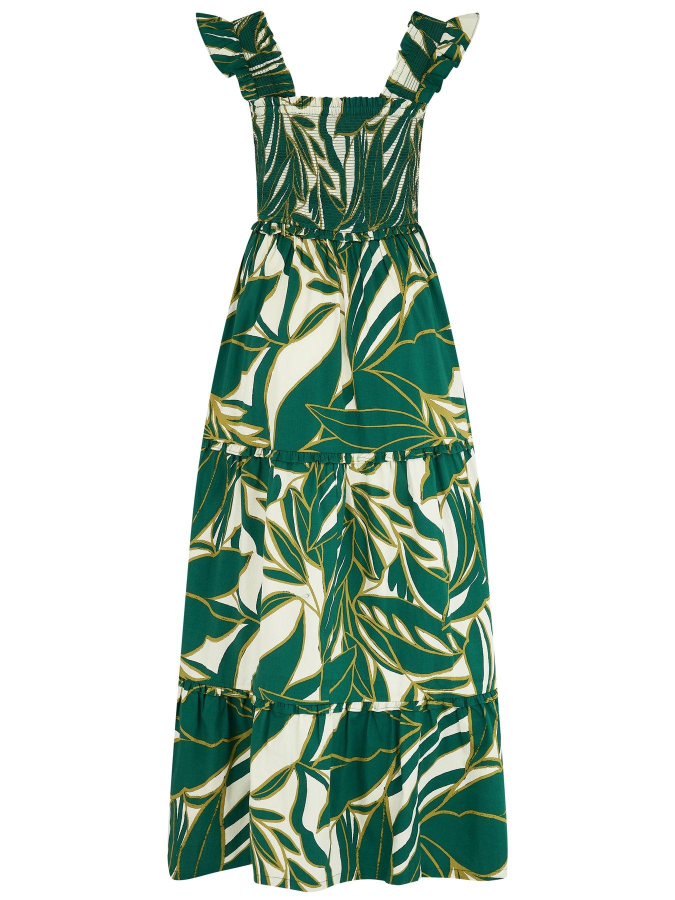 Image 4 of 4 of Pour Moi Lucy Cotton Poplin Tiered Midaxi Dress