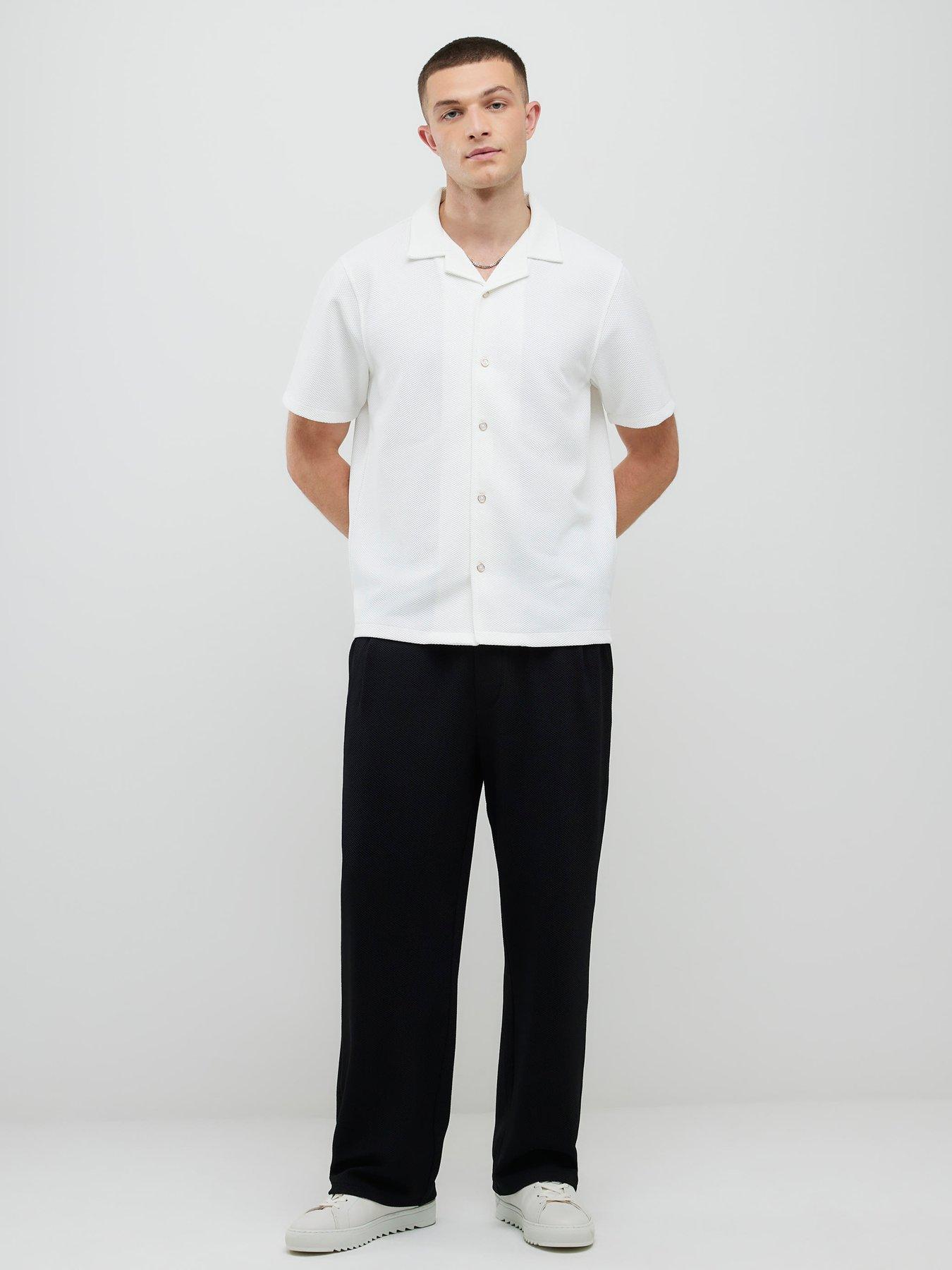 River Island Cream Slim Fit Revere Shirt - Ecru | Very