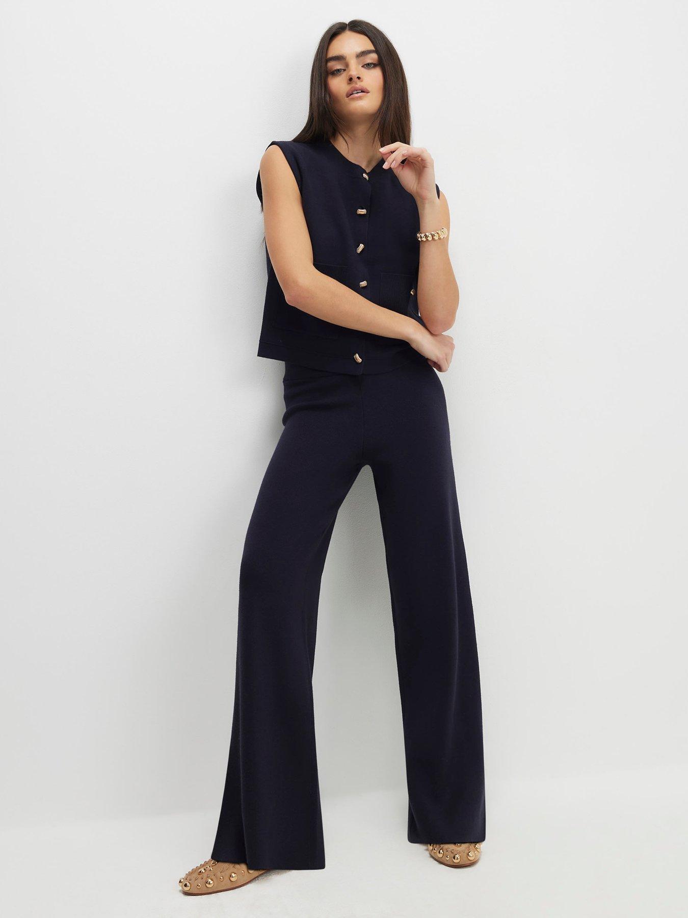 Image 4 of 4 of River Island Knitted Waistcoat - Blue