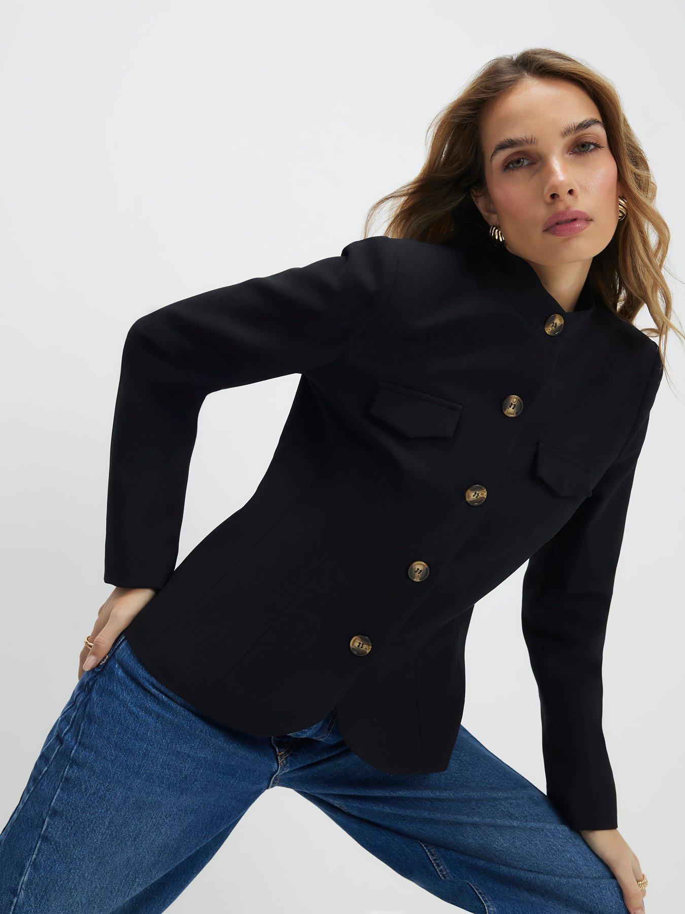 River Island Pocket Detail Structured Jacket