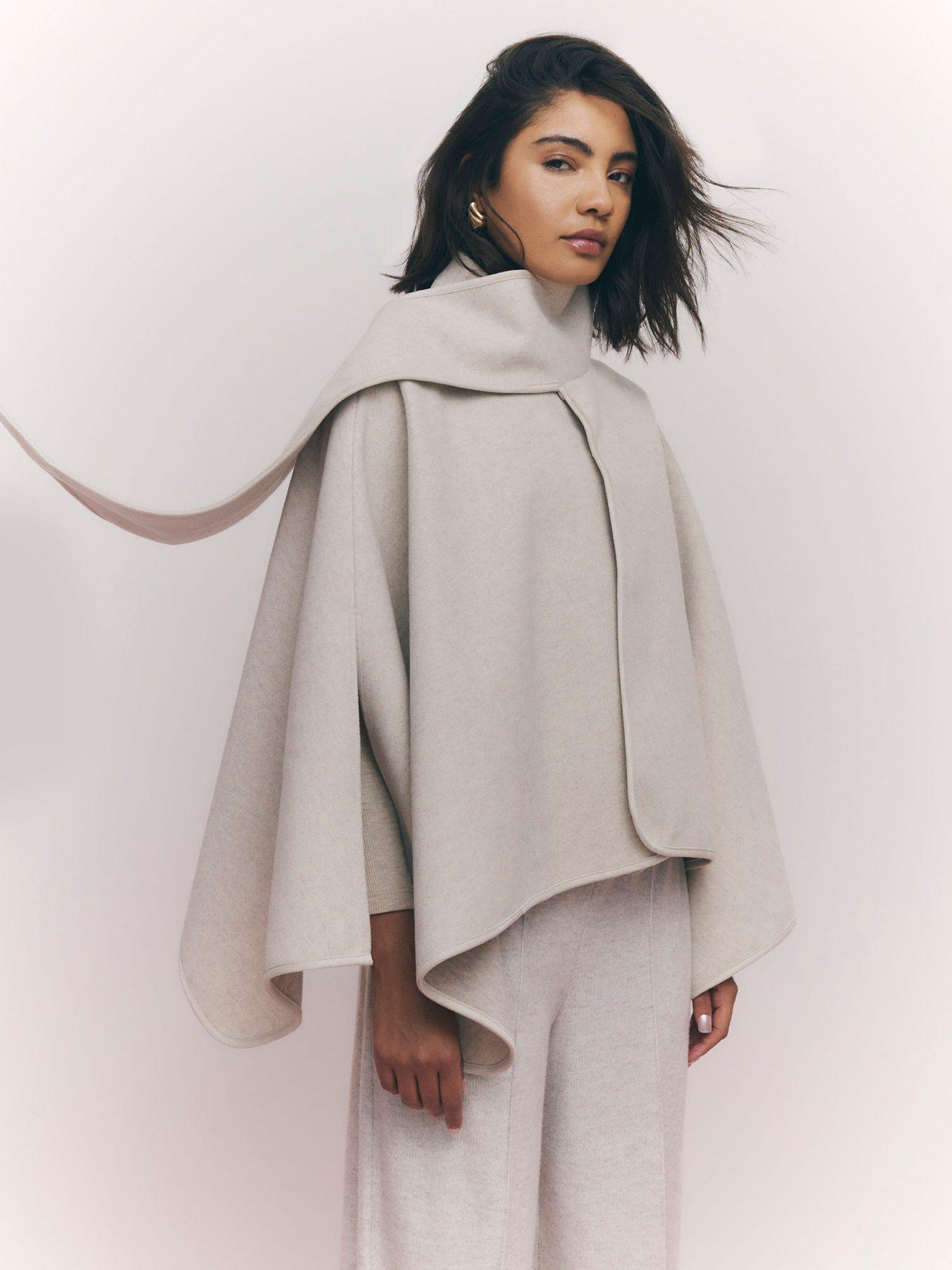 River Island Scarf Cape - Cream