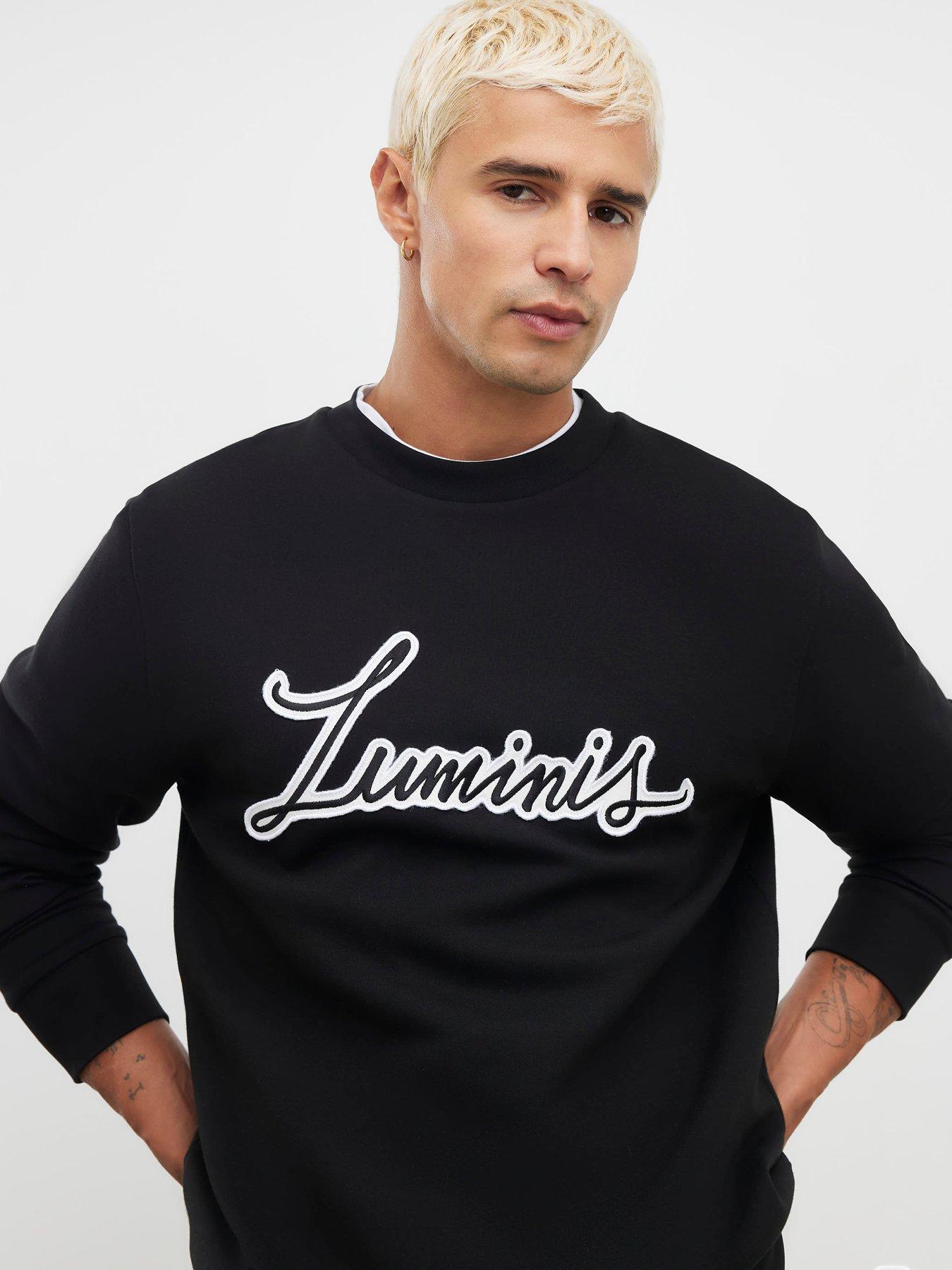Image 4 of 4 of River Island Regular Fit Luminus Sweatshirt