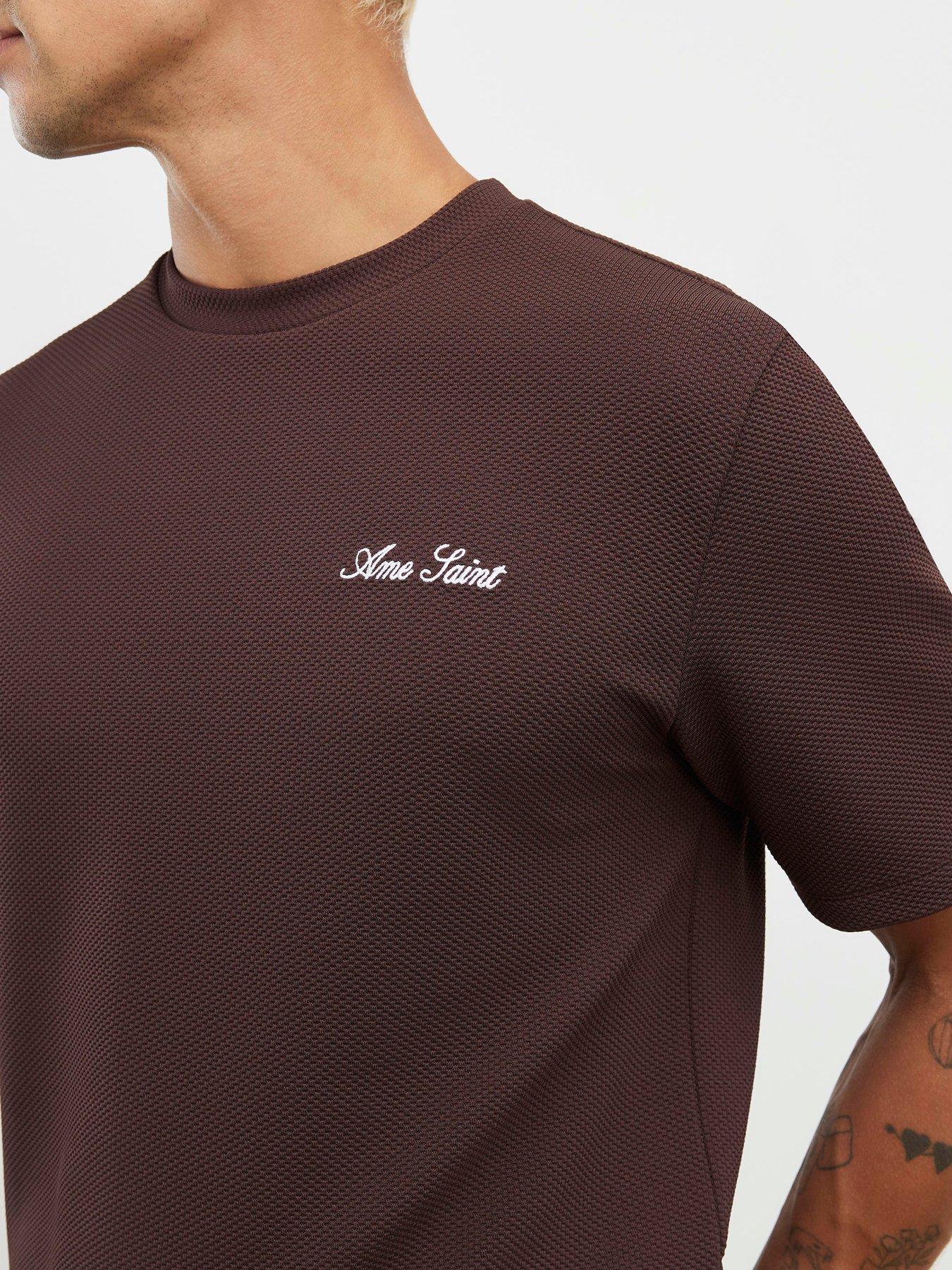 Image 4 of 4 of River Island Slim Fit Slinky Ame Saint T-shirt