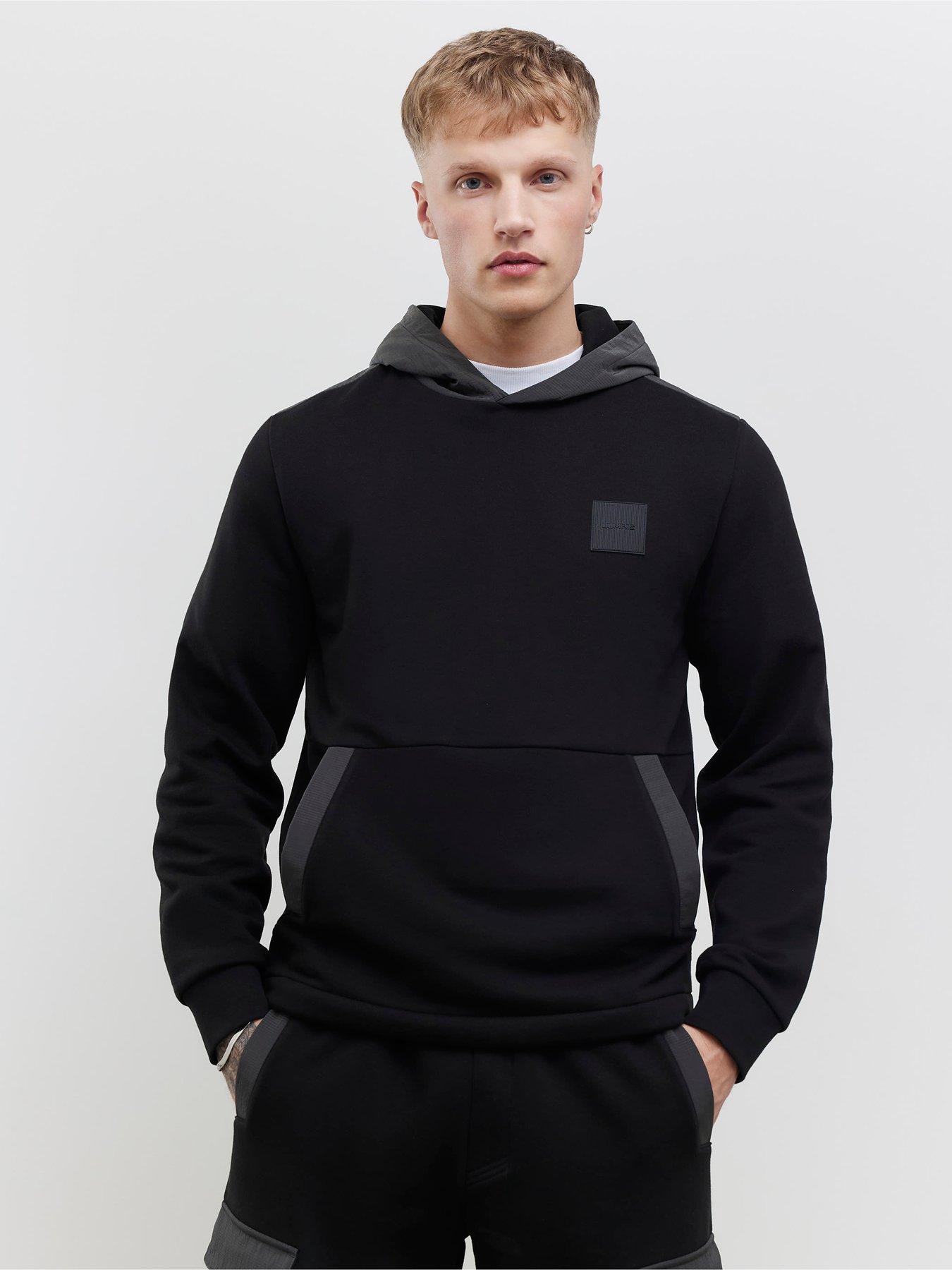 River Island Regular Fit Luminis Badge Hoodie