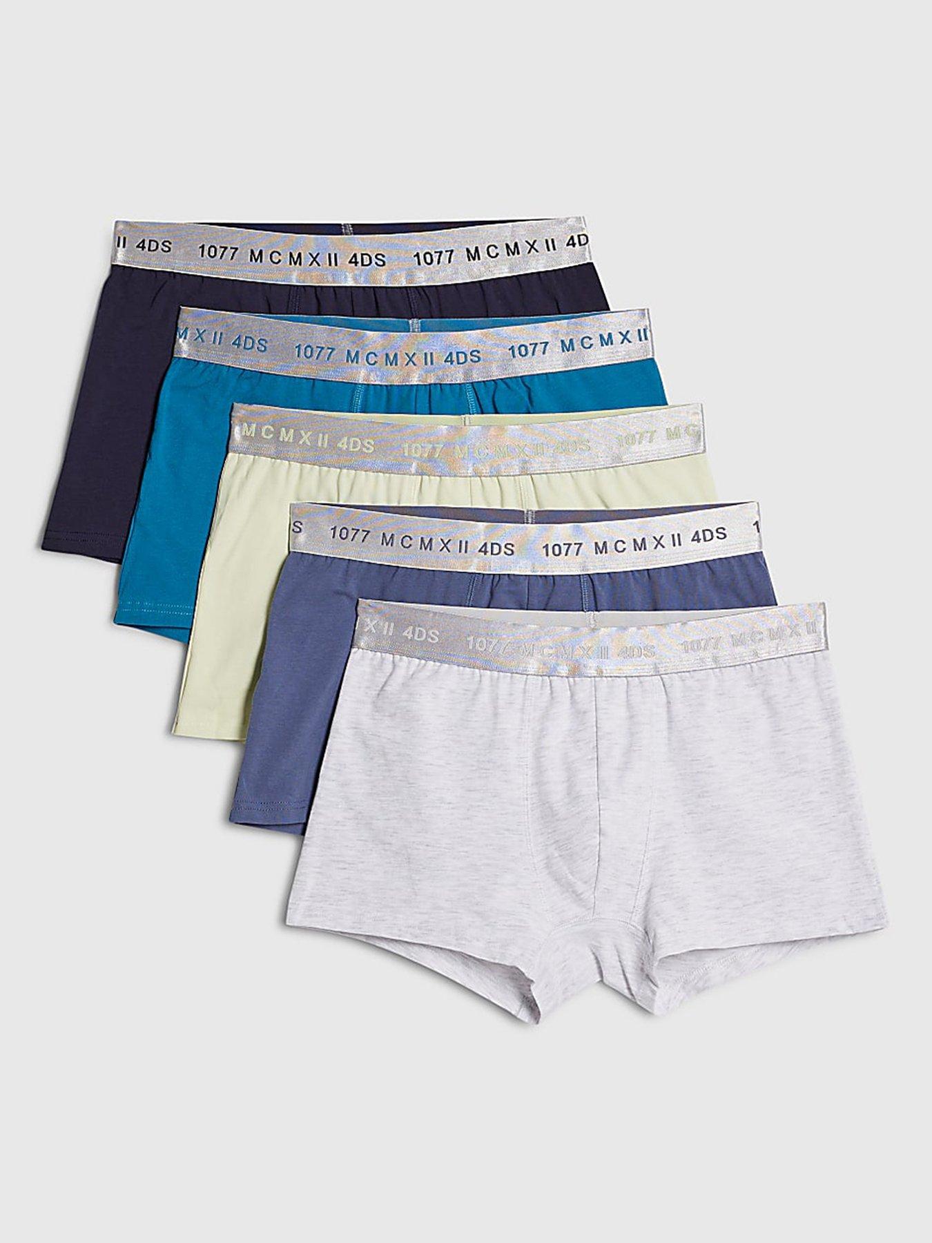 river-island-pack-of-5-mcmxii-trunks