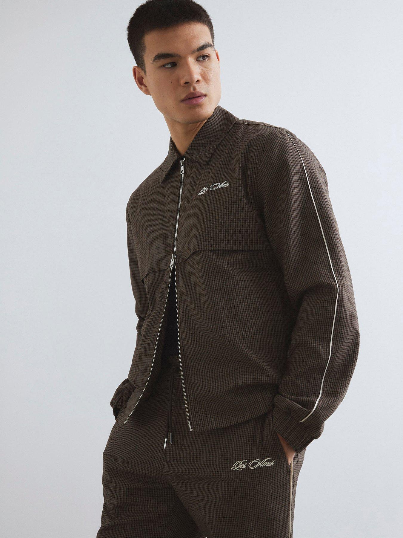 River Island Regular Fit Puppytooth Jacket