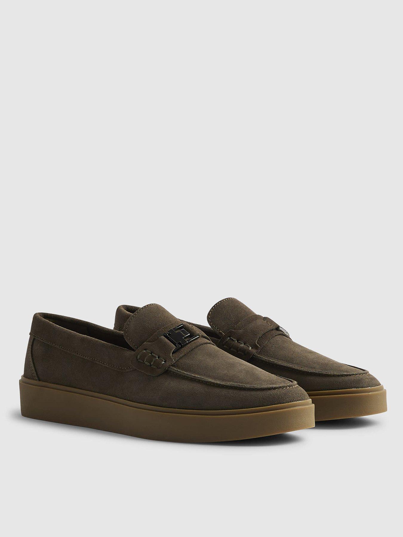 Image 2 of 4 of River Island Suede Buckle Loafers