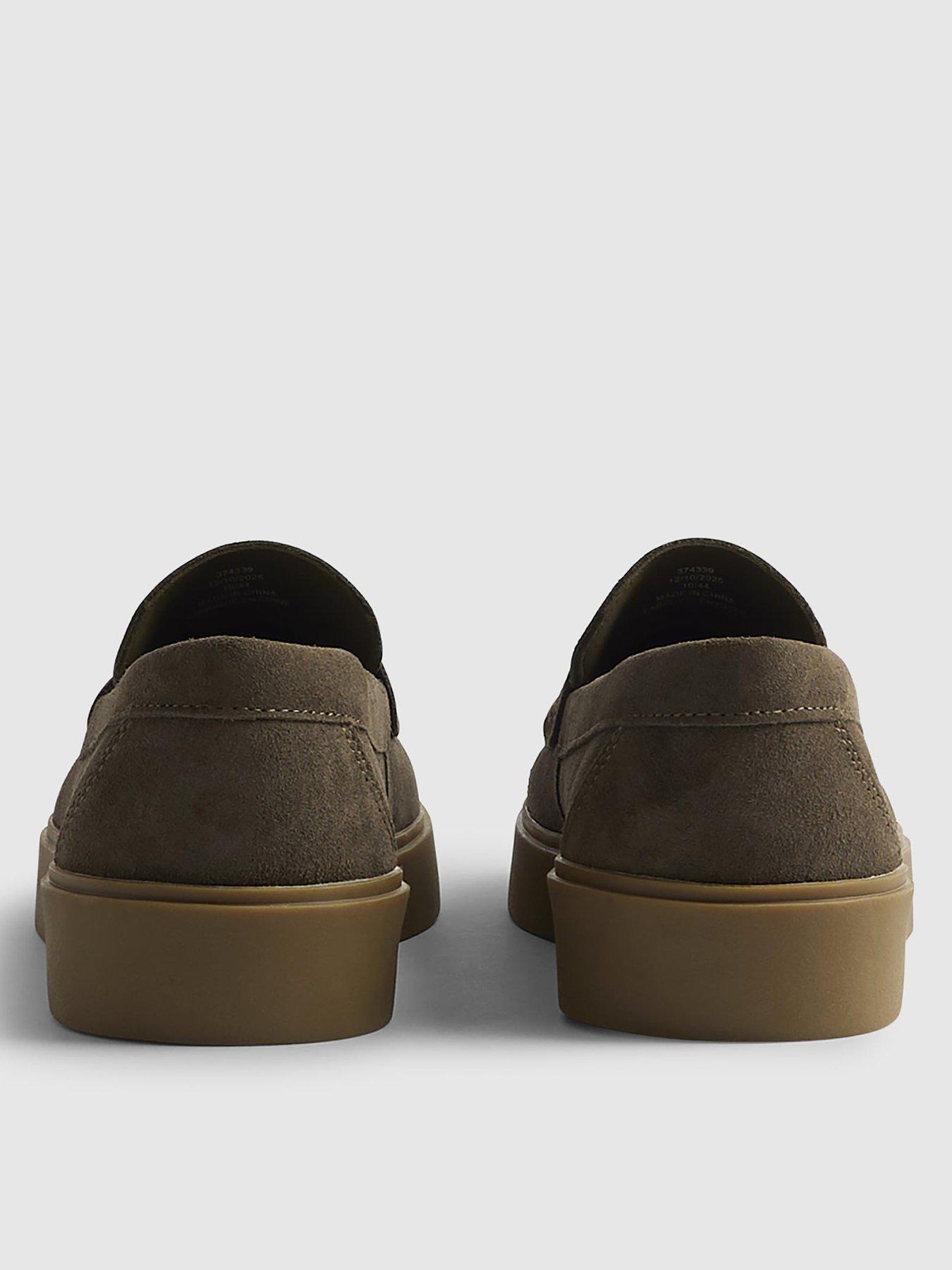Image 3 of 4 of River Island Suede Buckle Loafers