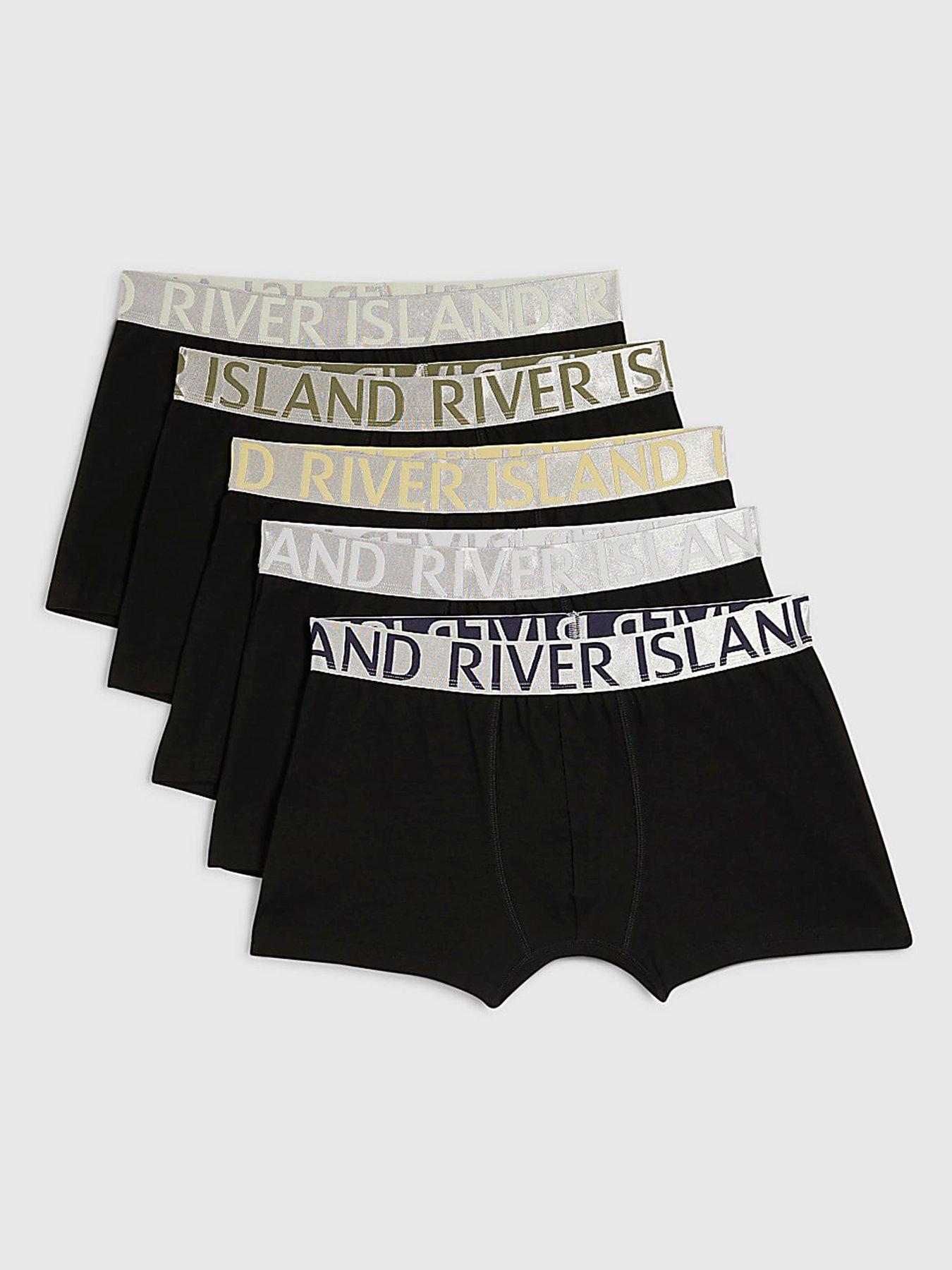Image 1 of 1 of River Island Pack Of 5 Metallic Trunks