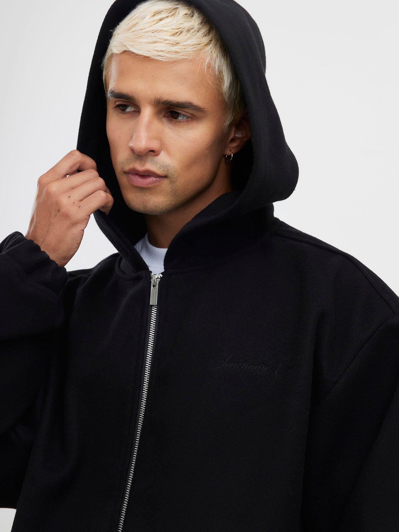 Image 4 of 4 of River Island Oversized Fit Sanctuaire Felt Hoodie