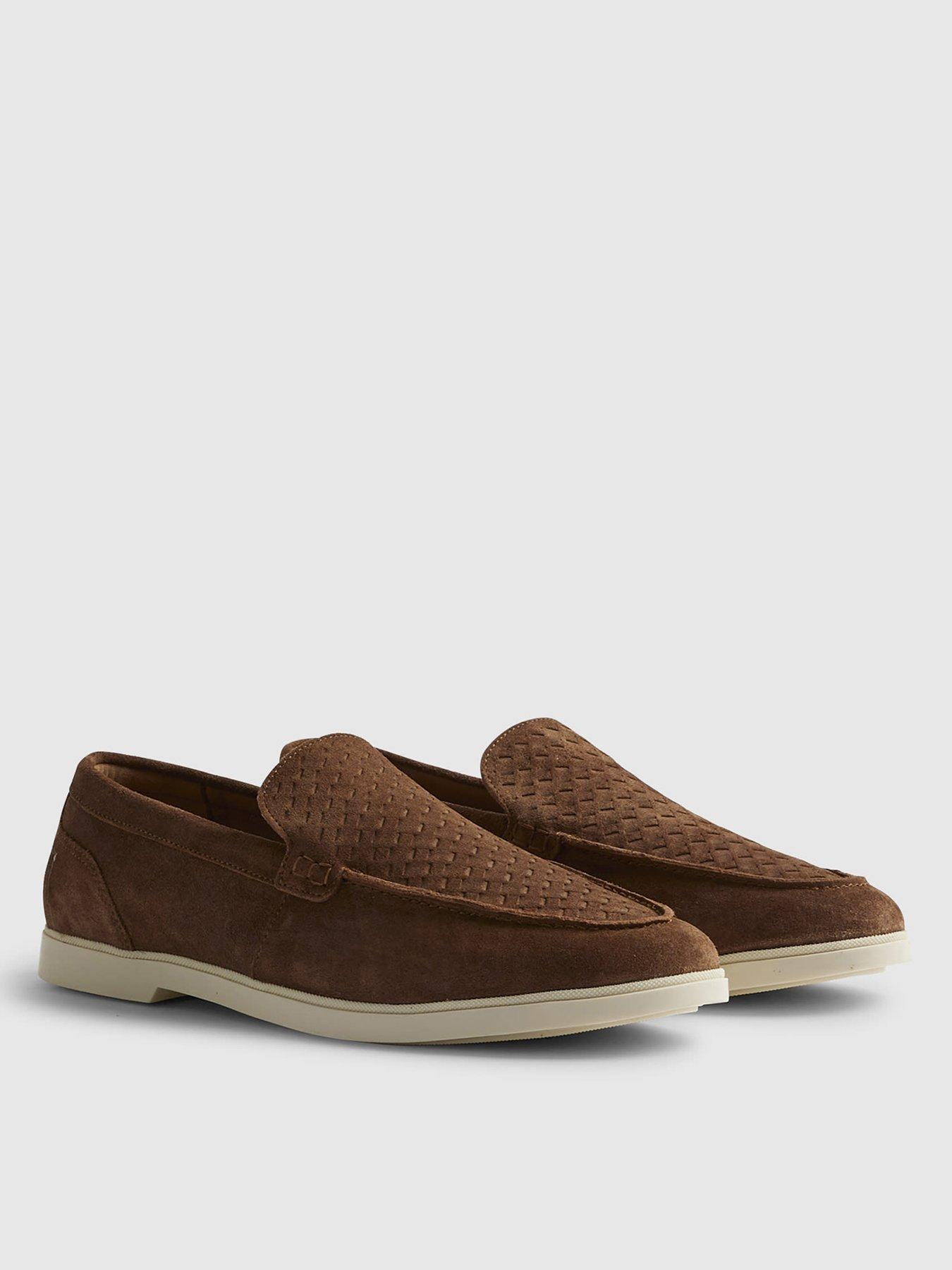 Image 2 of 4 of River Island Suede Woven Loafer