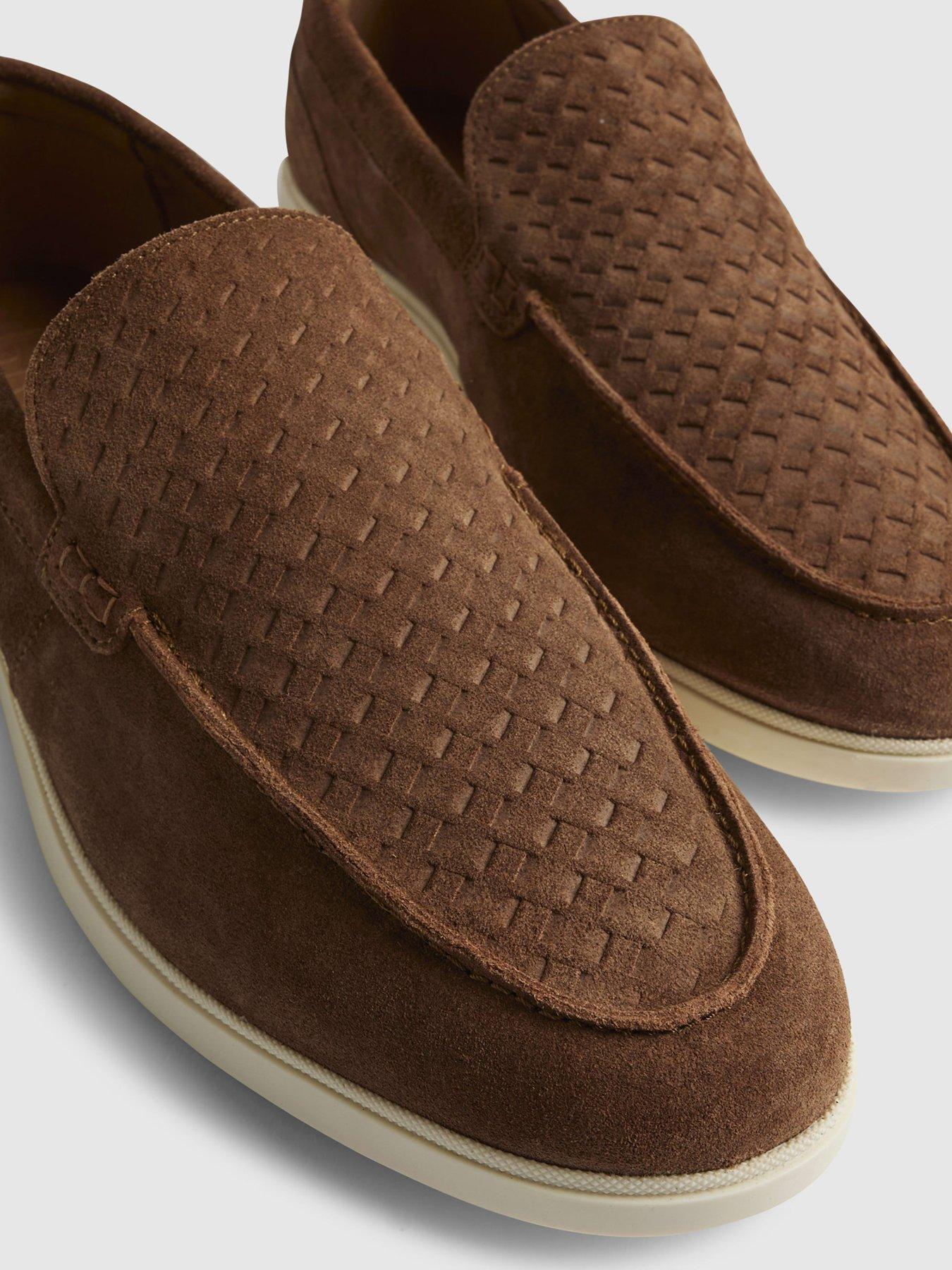 Image 4 of 4 of River Island Suede Woven Loafer