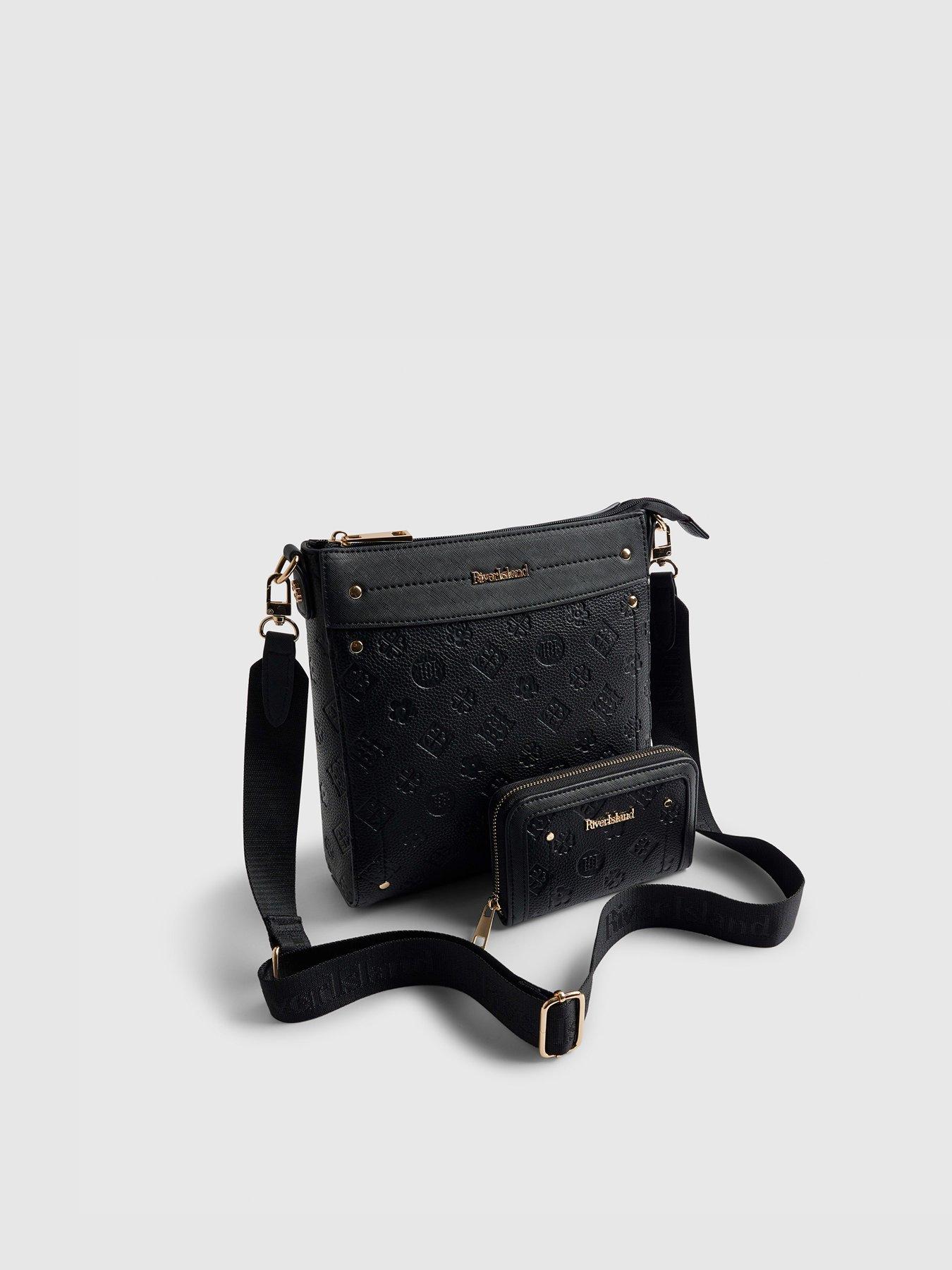 Image 2 of 4 of River Island Monogram Messenger Bag Bundle