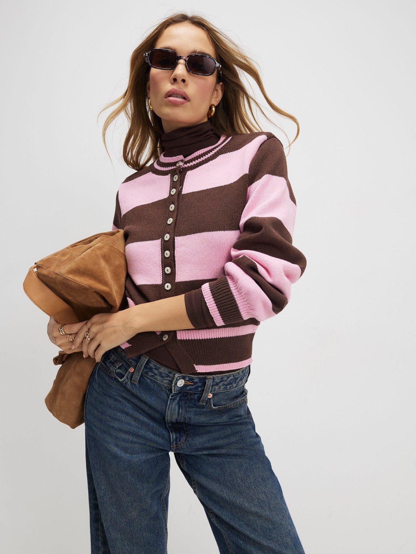 River Island Knitted Striped Cardigan