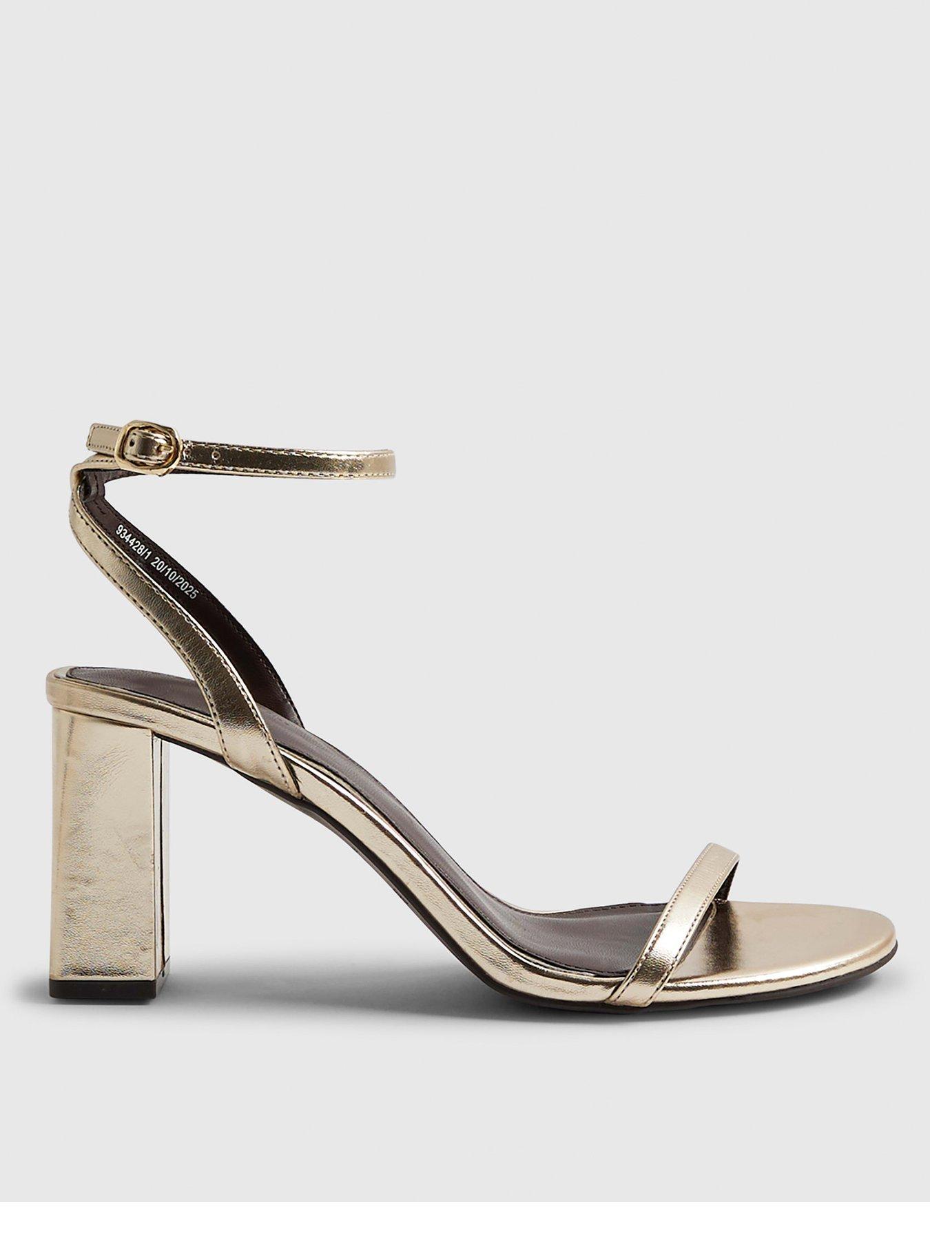 River Island Wide Fit Open Toe Heeled Sandals